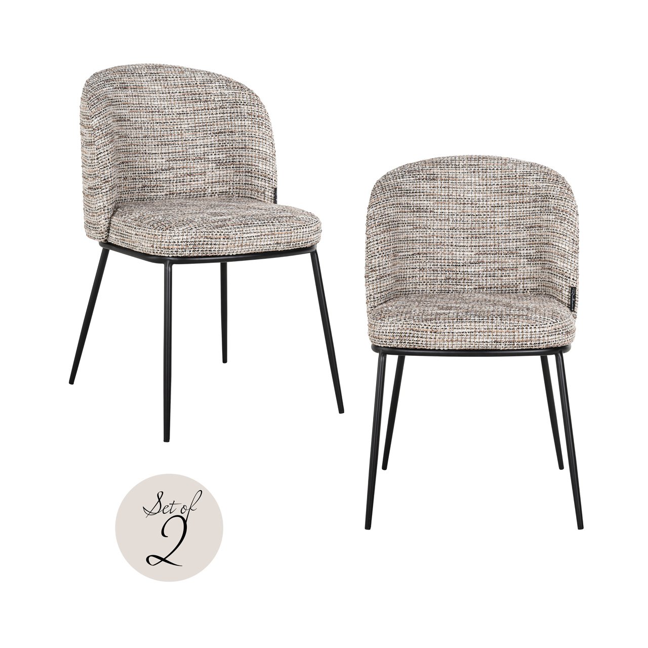 Esszimmerstuhl Elvi trendy nature fire retardant (Set of 2) Esszimmerstuhl Elvi trendy nature fire retardant (Set of 2)