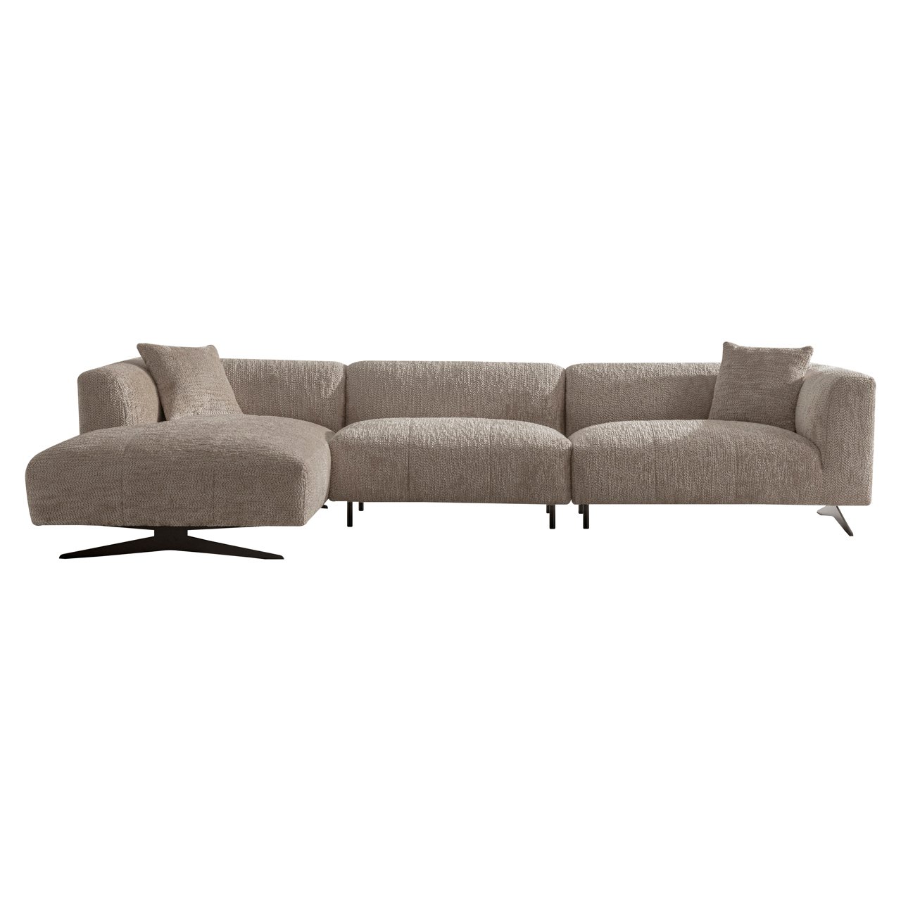 Sofa Hoxton lovely beige 3-seater + lounge left