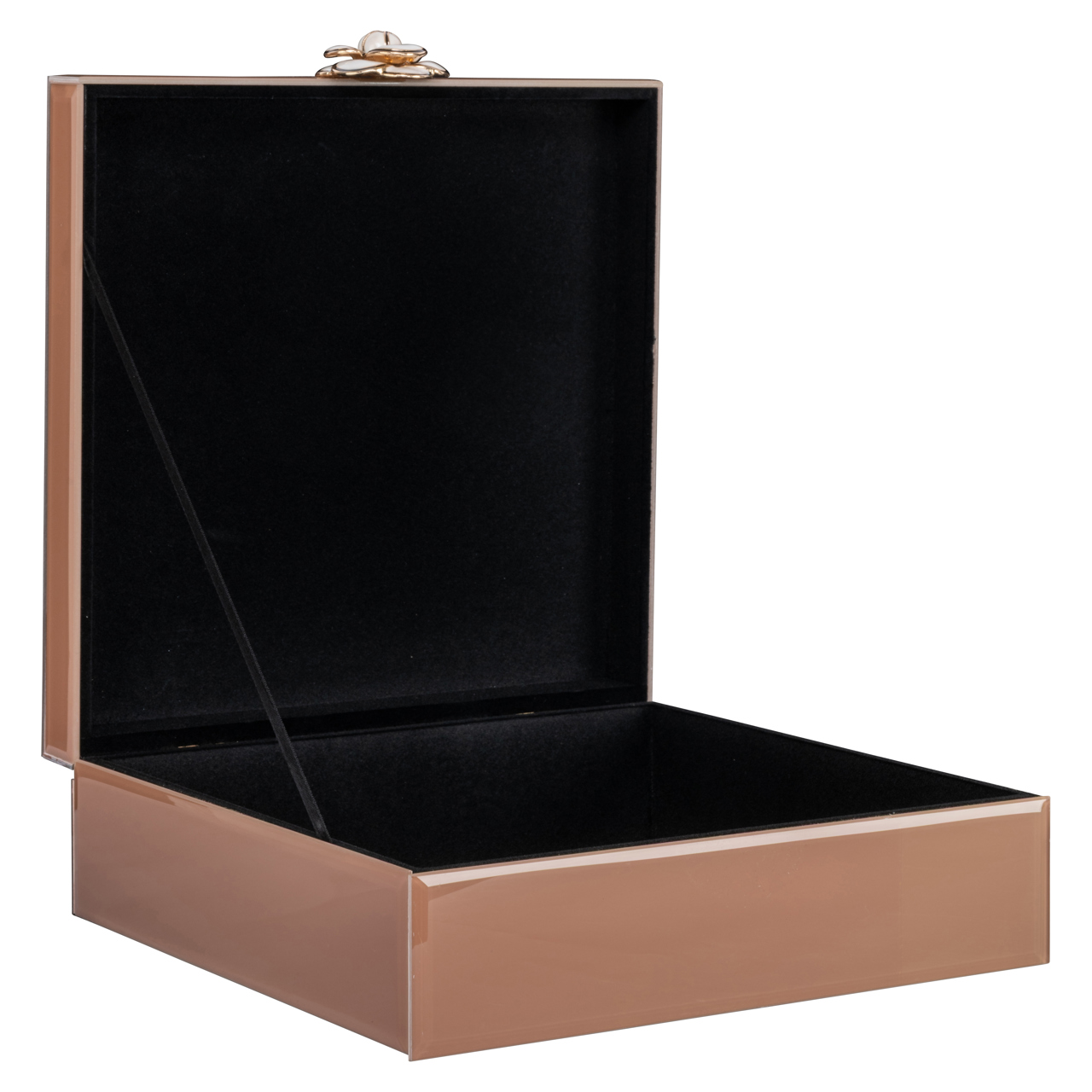 Aufbewahrungsbox Floral brown large