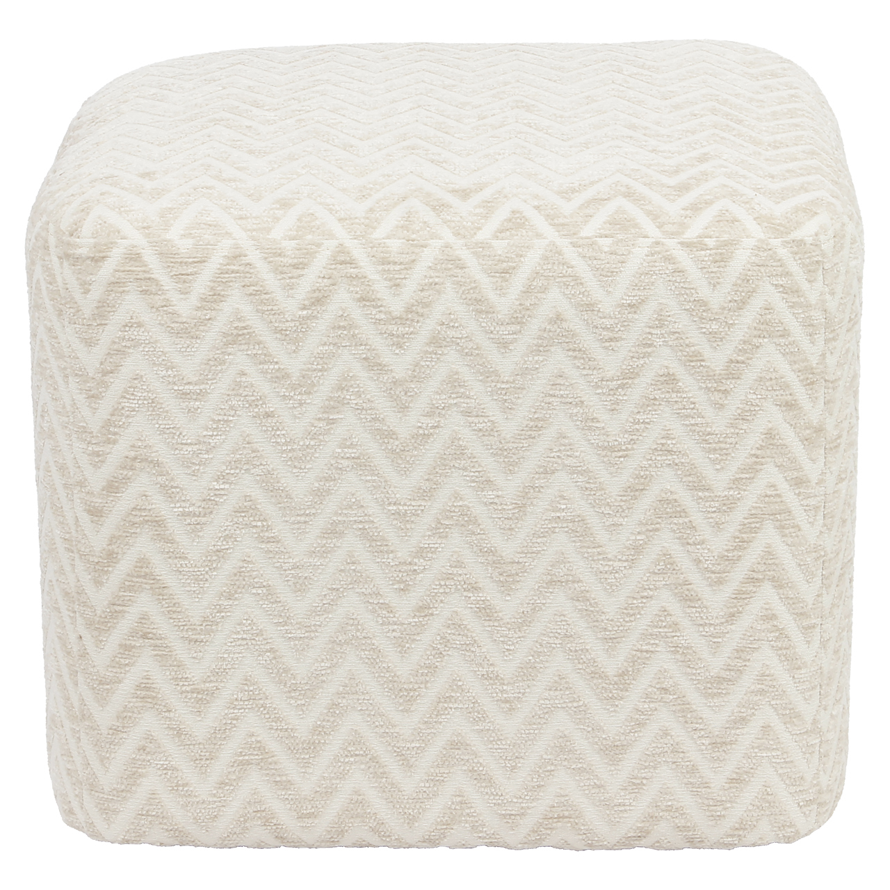 Hocker & Fußbank Ciela beige chevron
