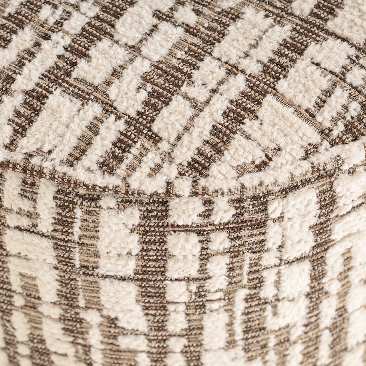Hocker Lexie 45Ø cream dalia (Dalia 11 Cream)