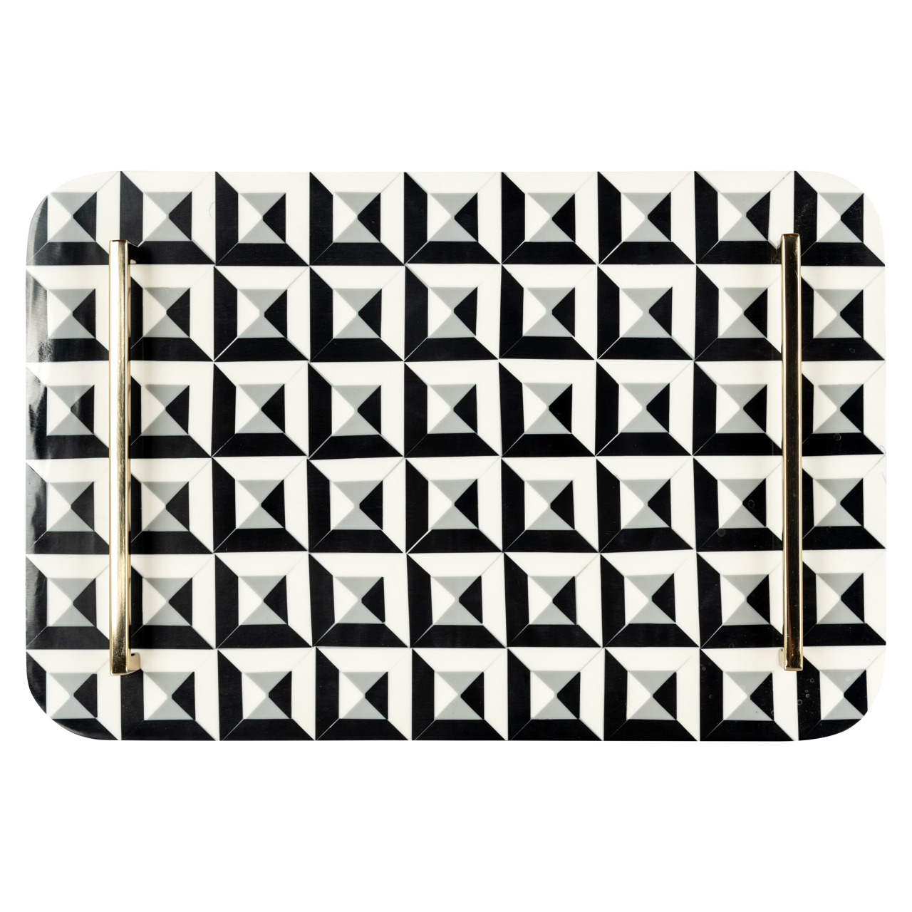 Tablett Birte black/white