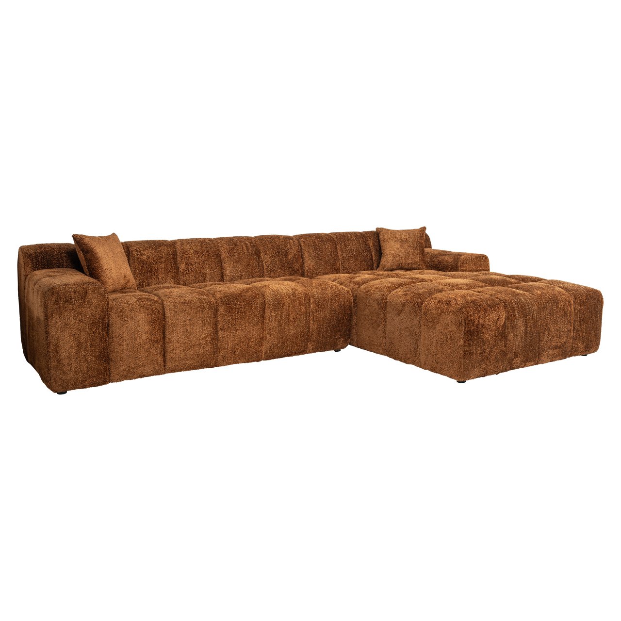 Sofa Cube lovely cinnamon 3-seater + lounge right Sofa Cube lovely cinnamon 3-seater + lounge right