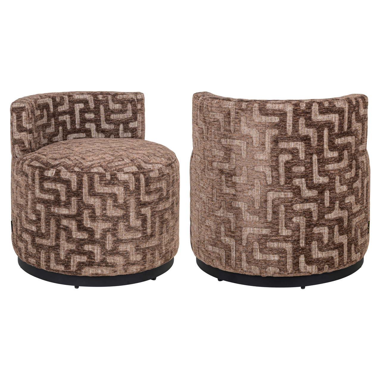 Lounge Stuhl Franny brown labyrinth