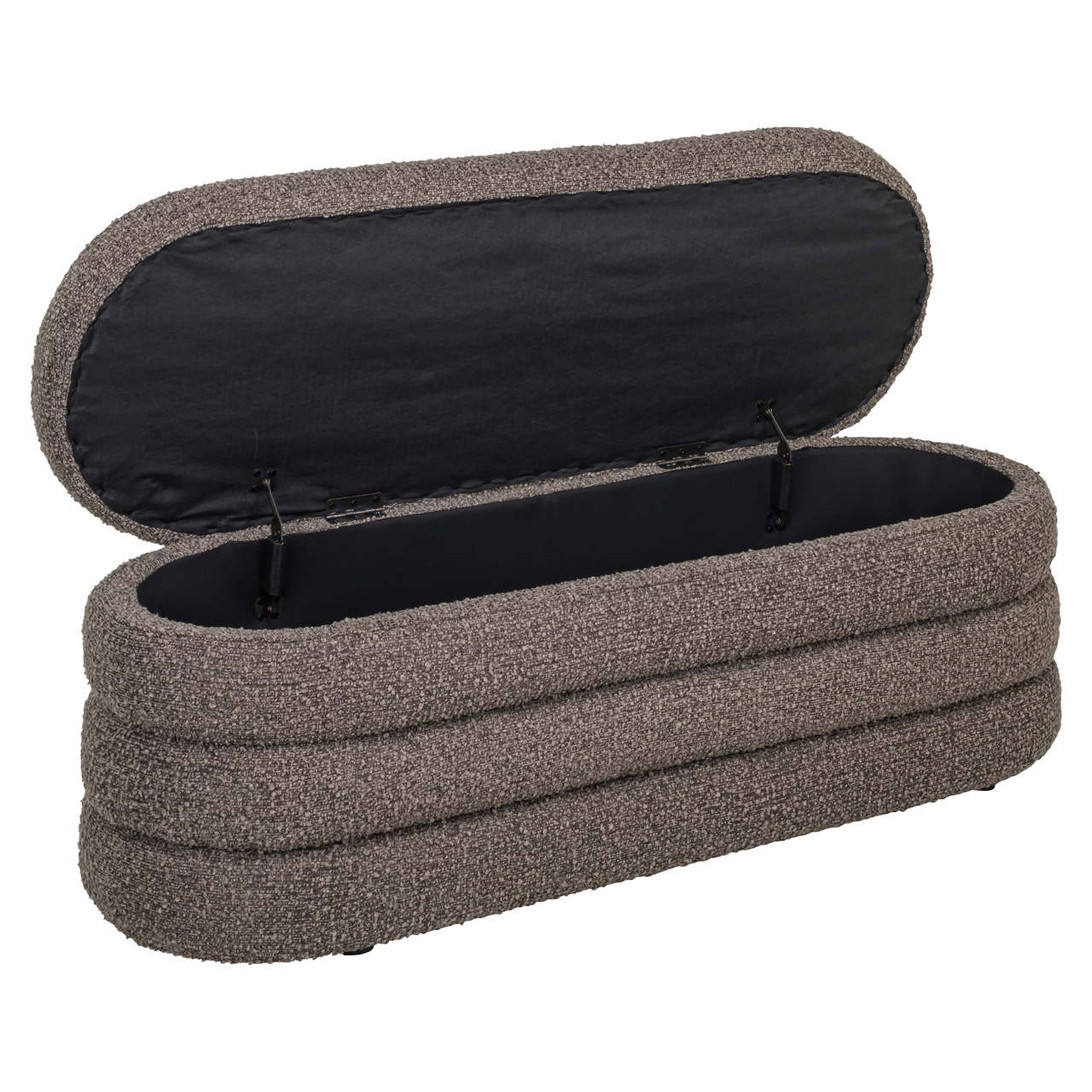Hocker & Fußbank Camille brown chunky
