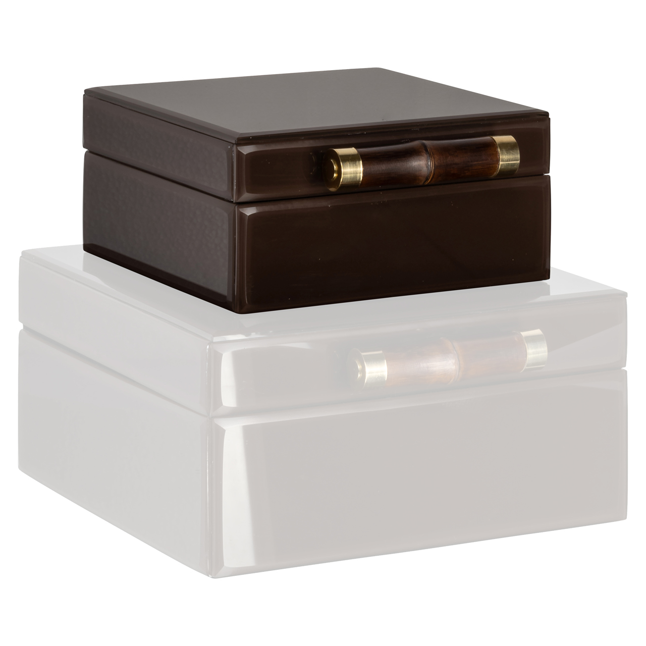 Aufbewahrungsbox Echo dark brown small