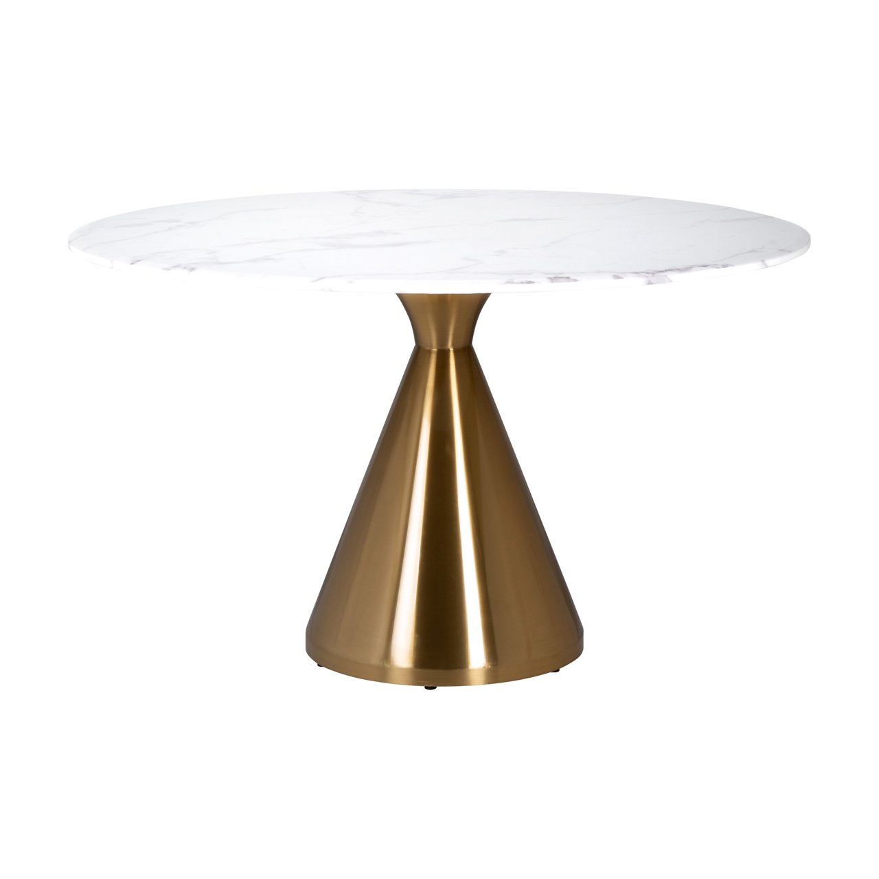 Esstisch Tenille brushed gold 130Ø