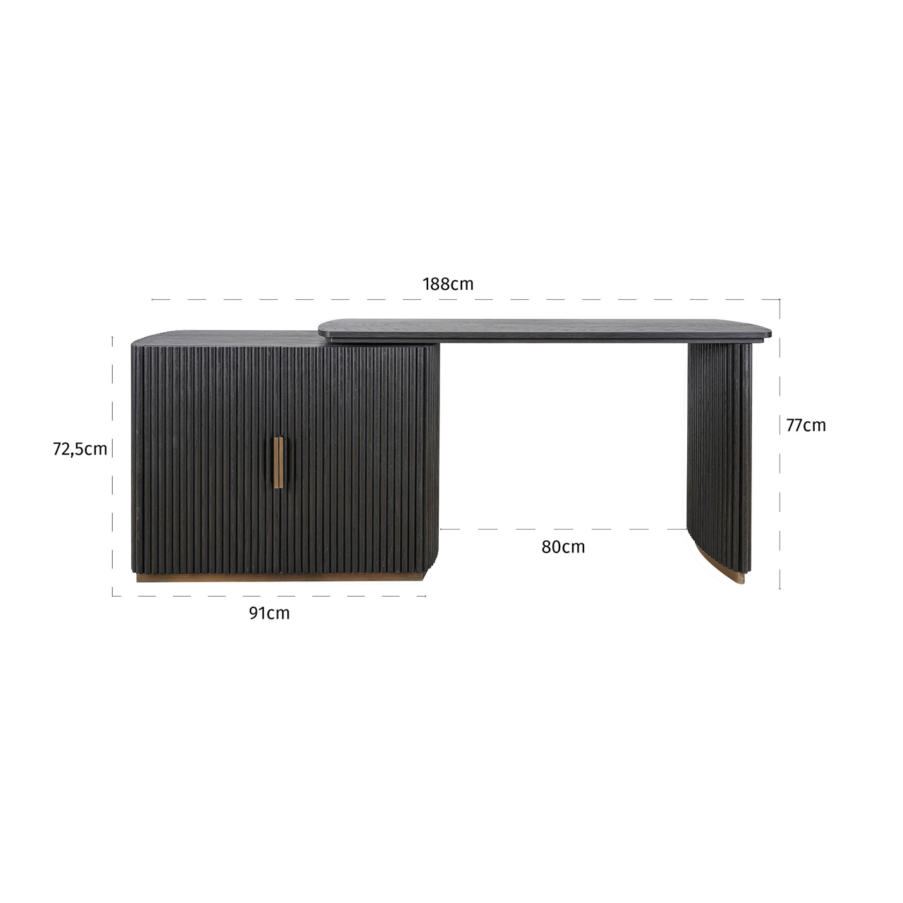 Schreibtisch Cambon dark coffee