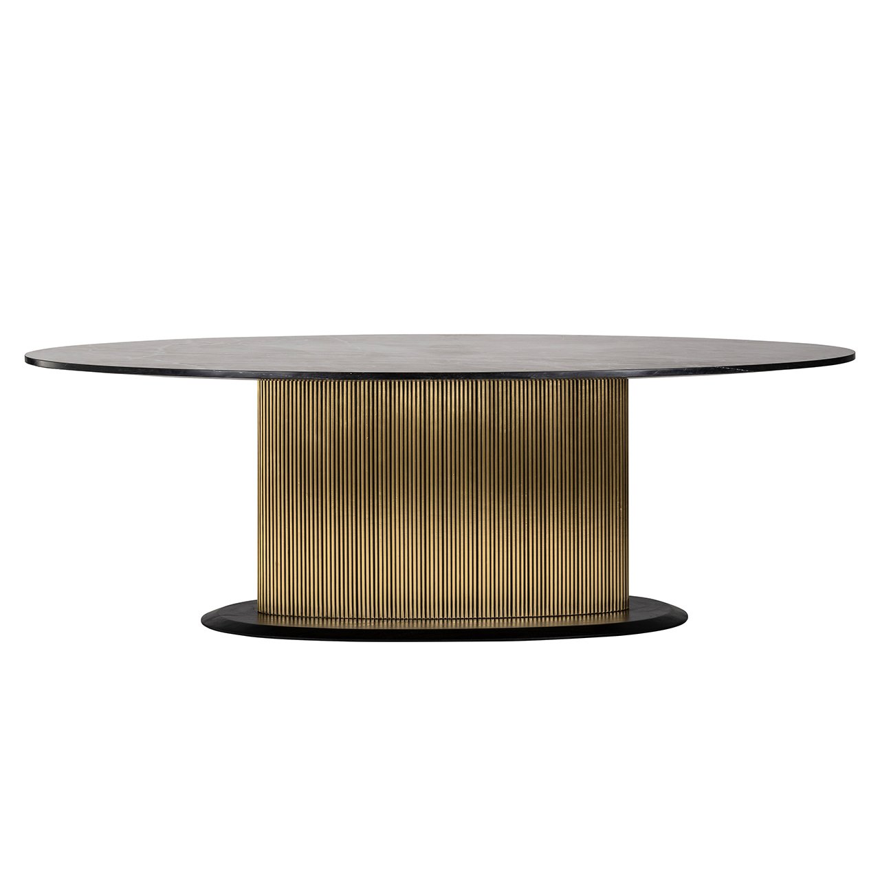 Esstisch Ironville oval 235 (Black/gold)