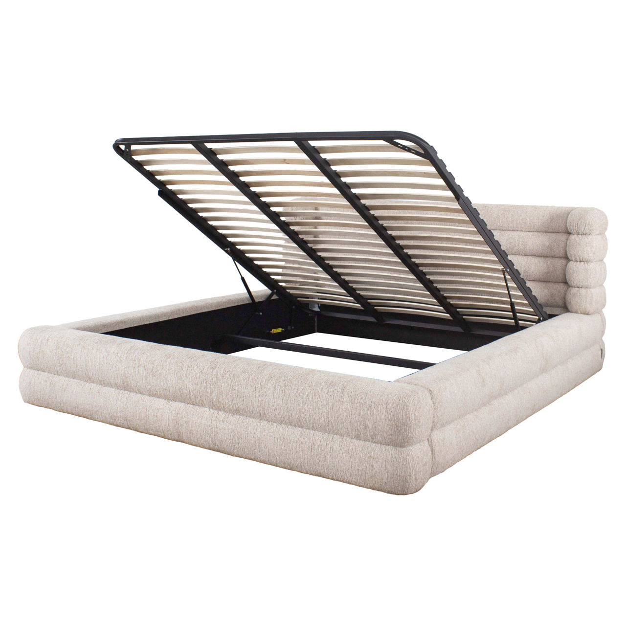 Bett Obidis natural linear 180x210 (mattress size (excl.)) with storage