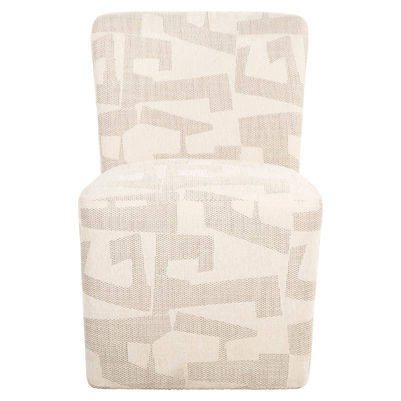 Stuhl Lorain mit Rollen beige graffic (Beige graffic)