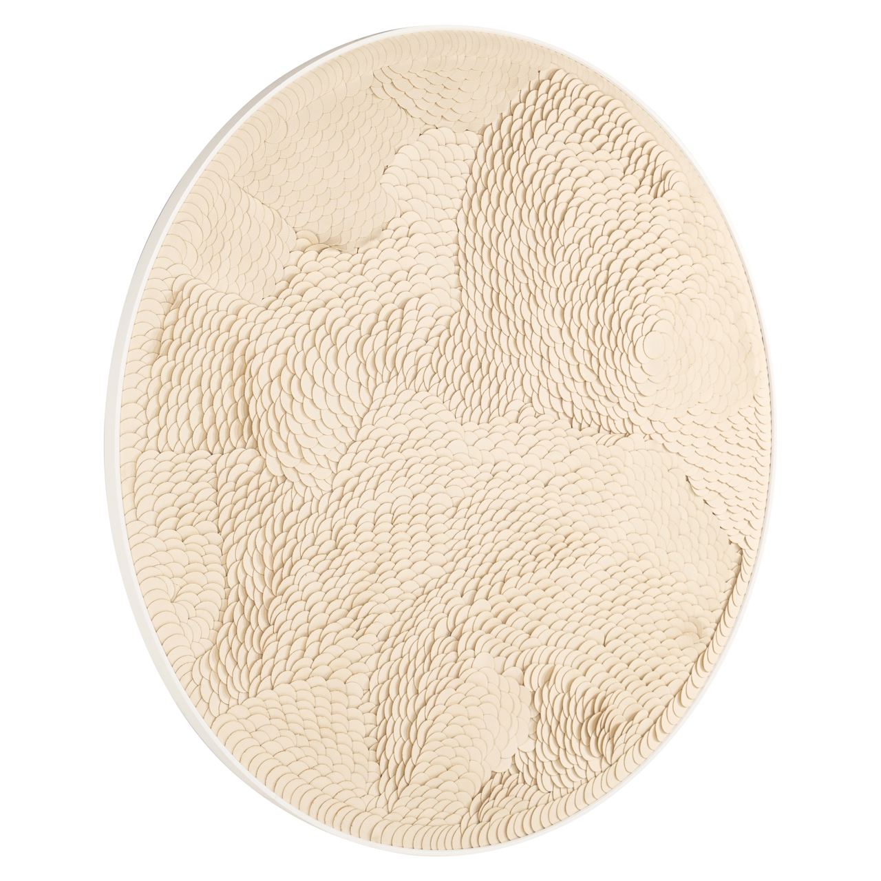 Wandkunst Flow white