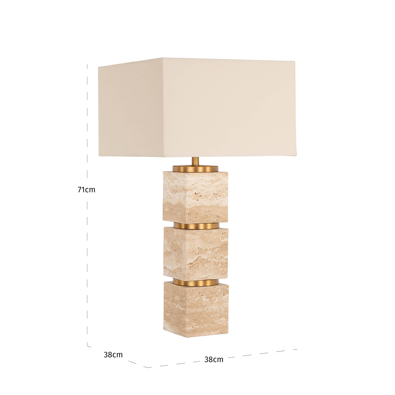 Tischlampe Jaella beige