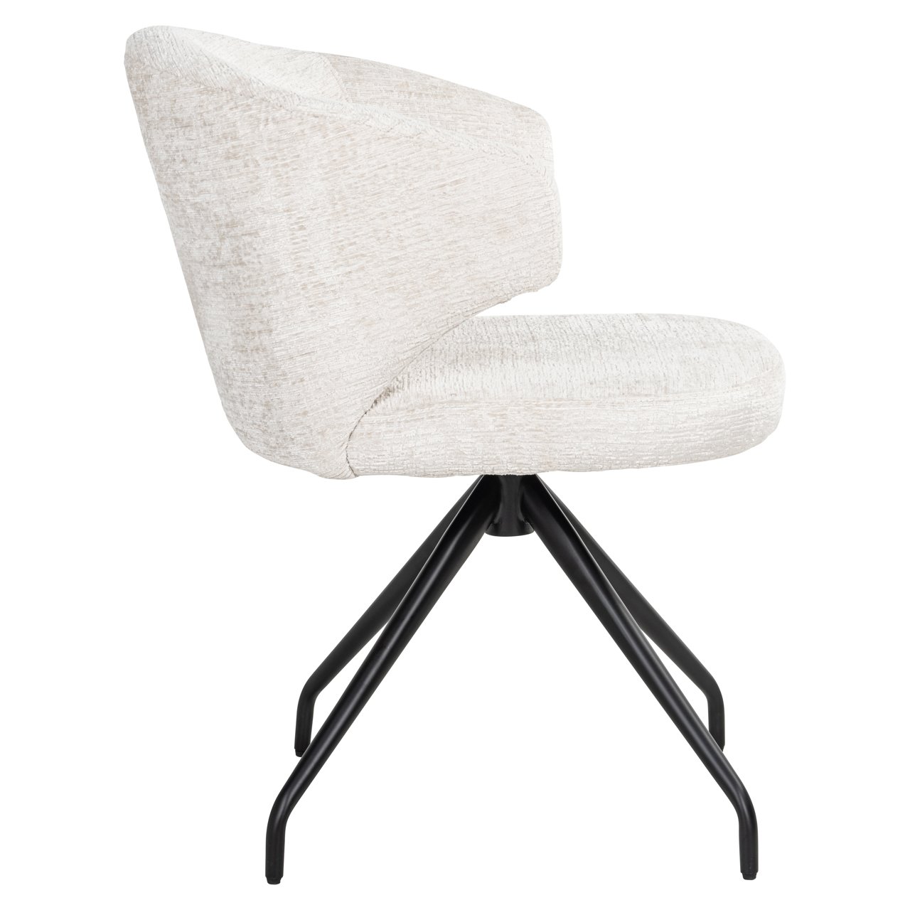 Esszimmerstuhl Milly cream fusion swivel