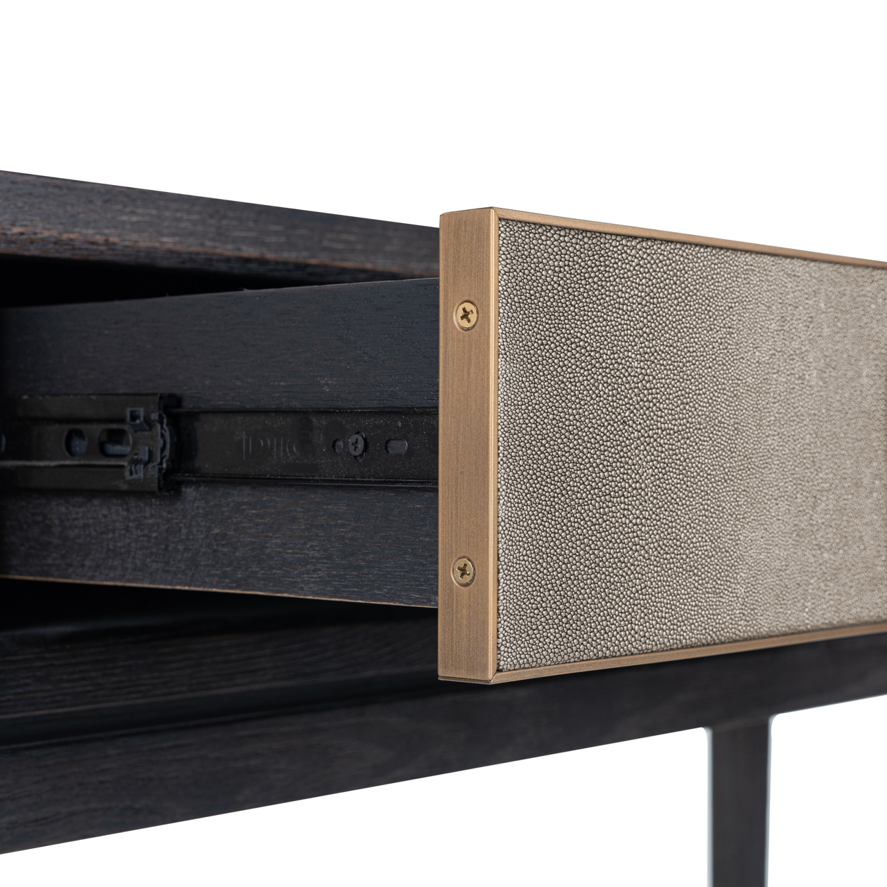 Konsole Bloomville brass shagreen