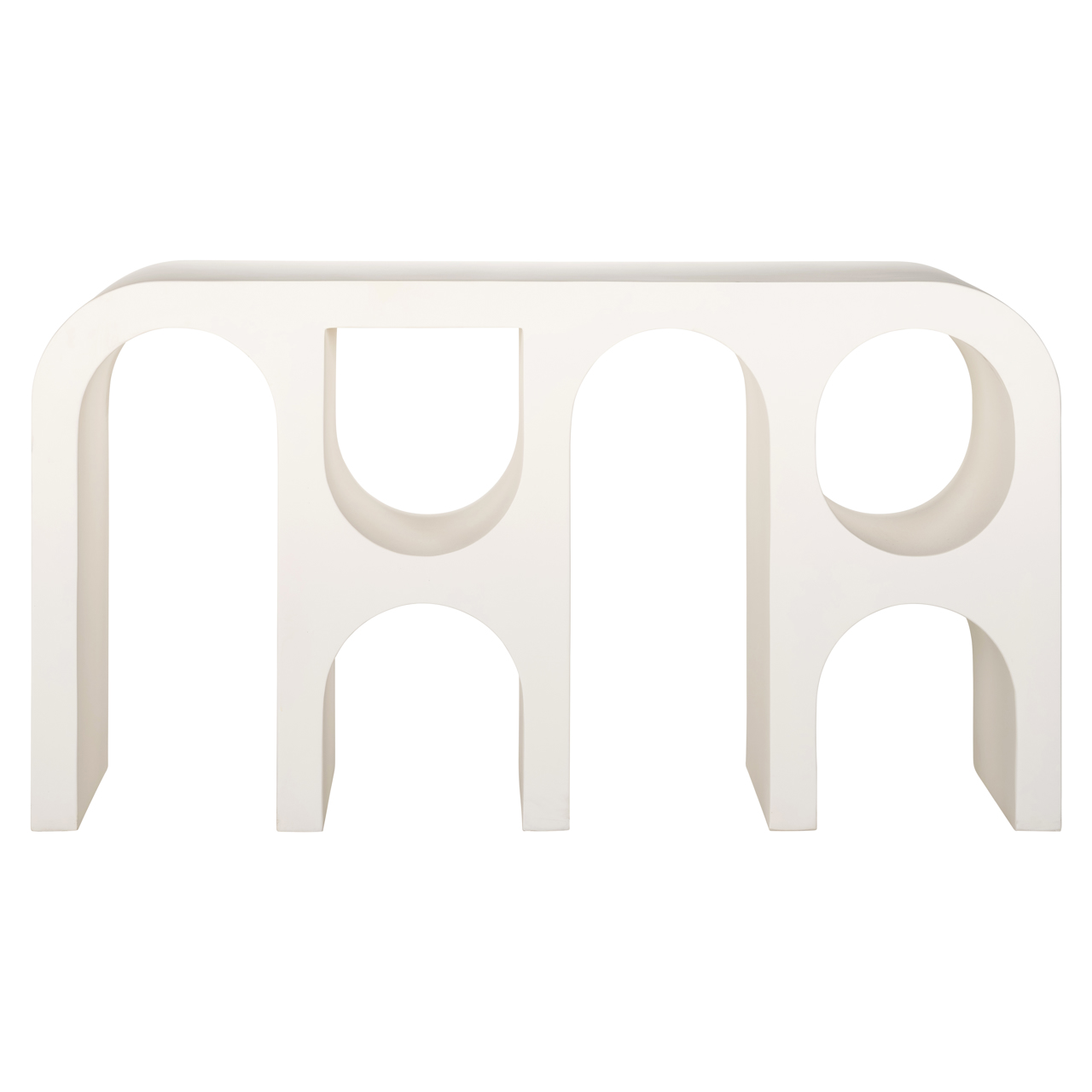 Konsole Bloomstone white 150