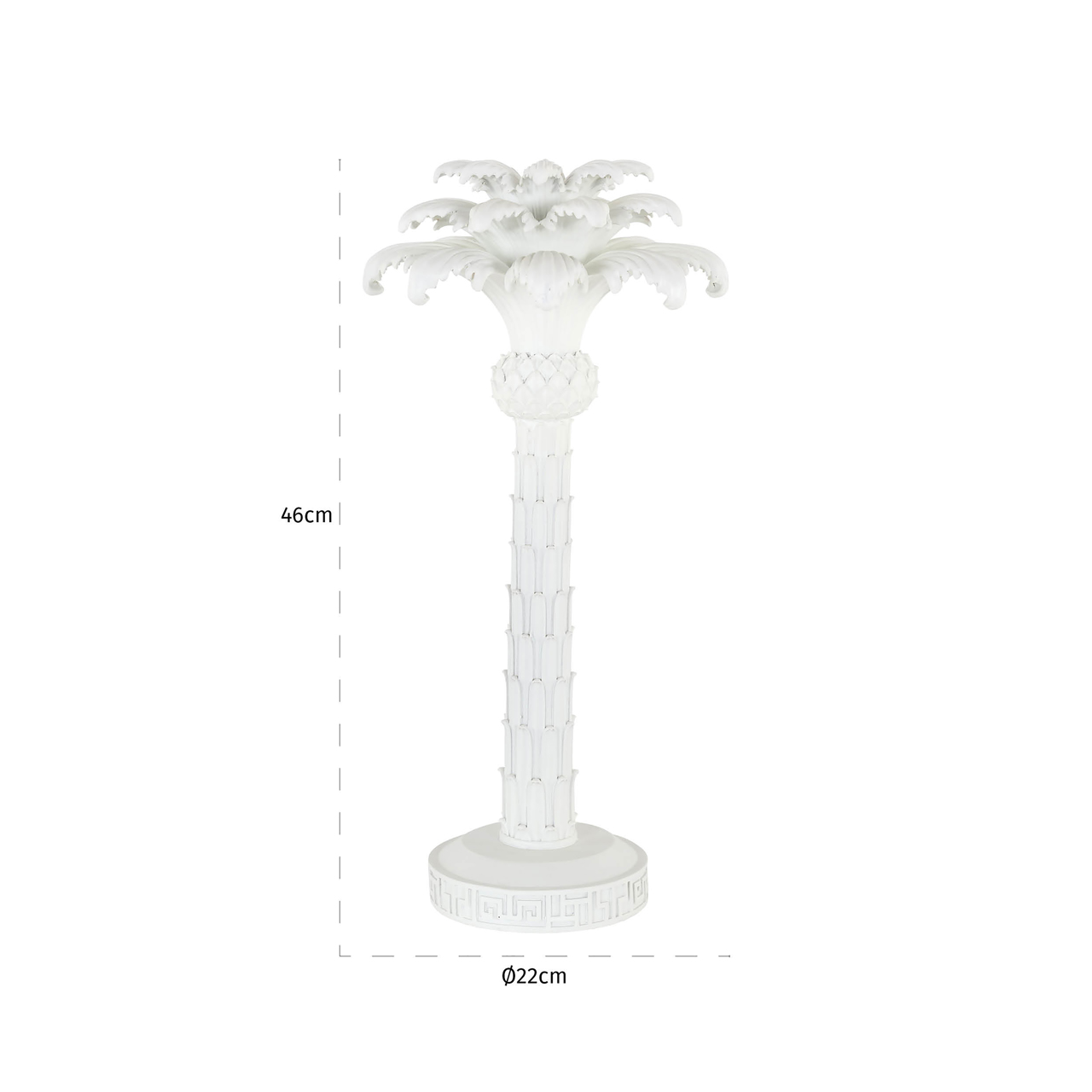 Kerzenhalter Palma white large
