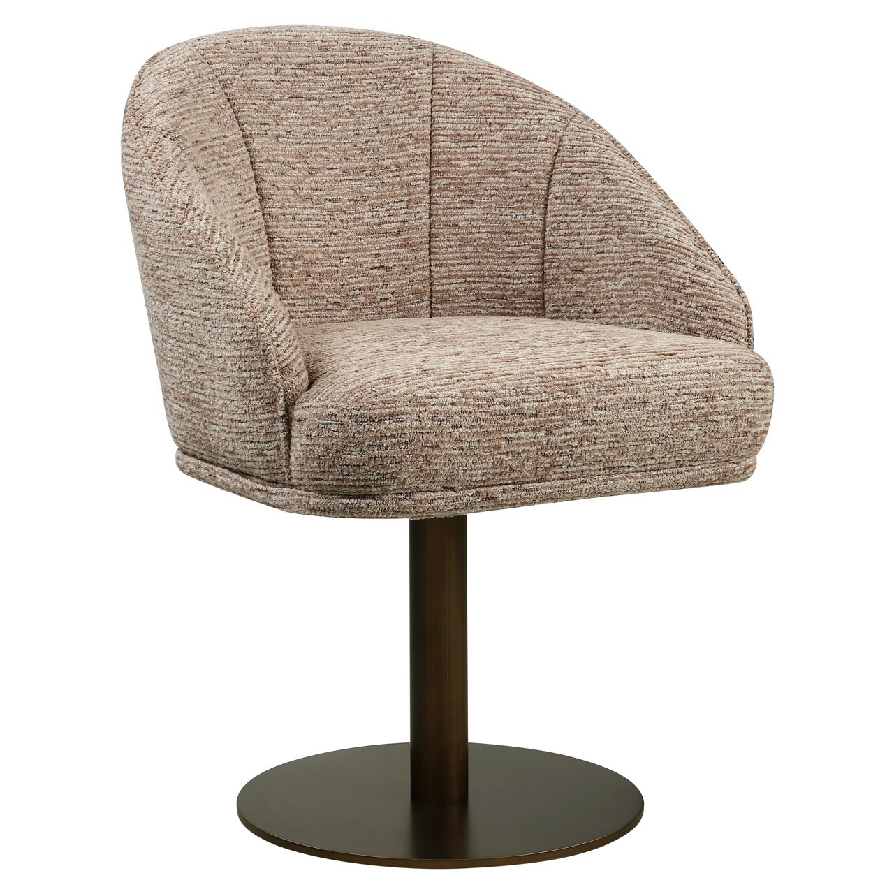 Esszimmerstuhl Beverly mocca linear swivel