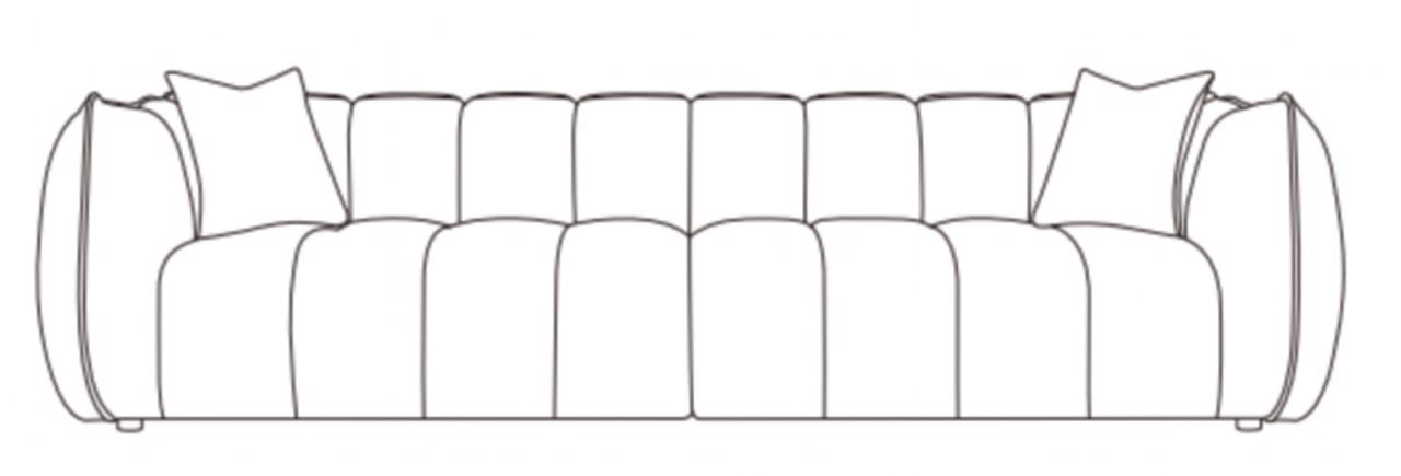 Sofa Jezebel cream fancy