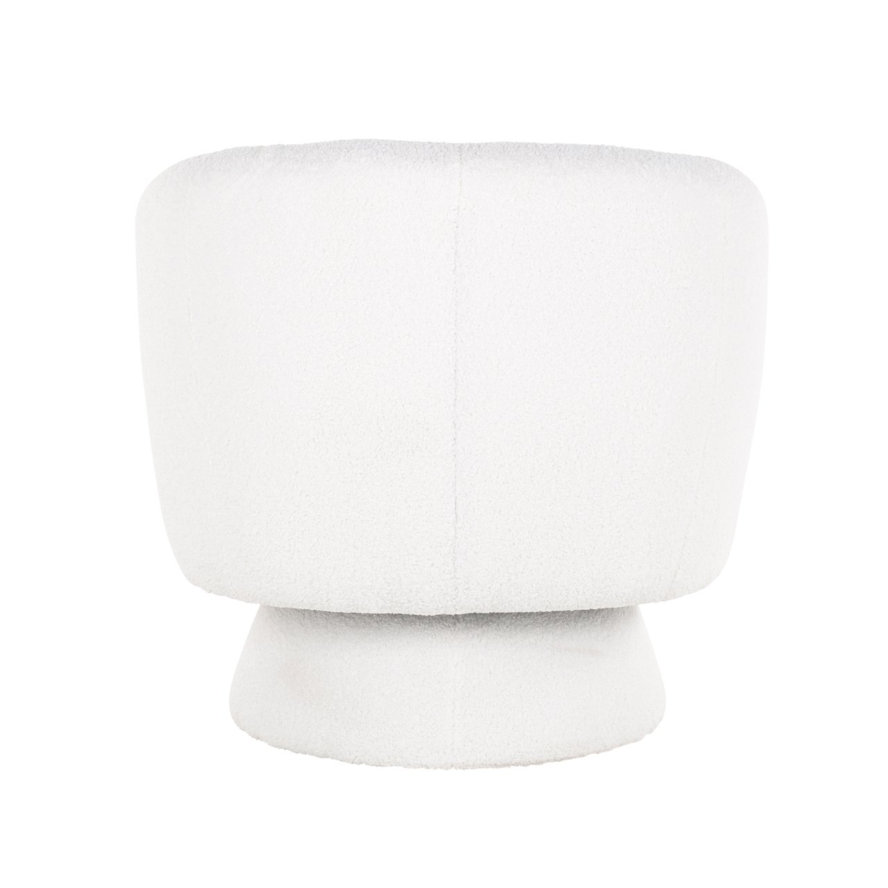 Lounge Stuhl Senna white furry swivel