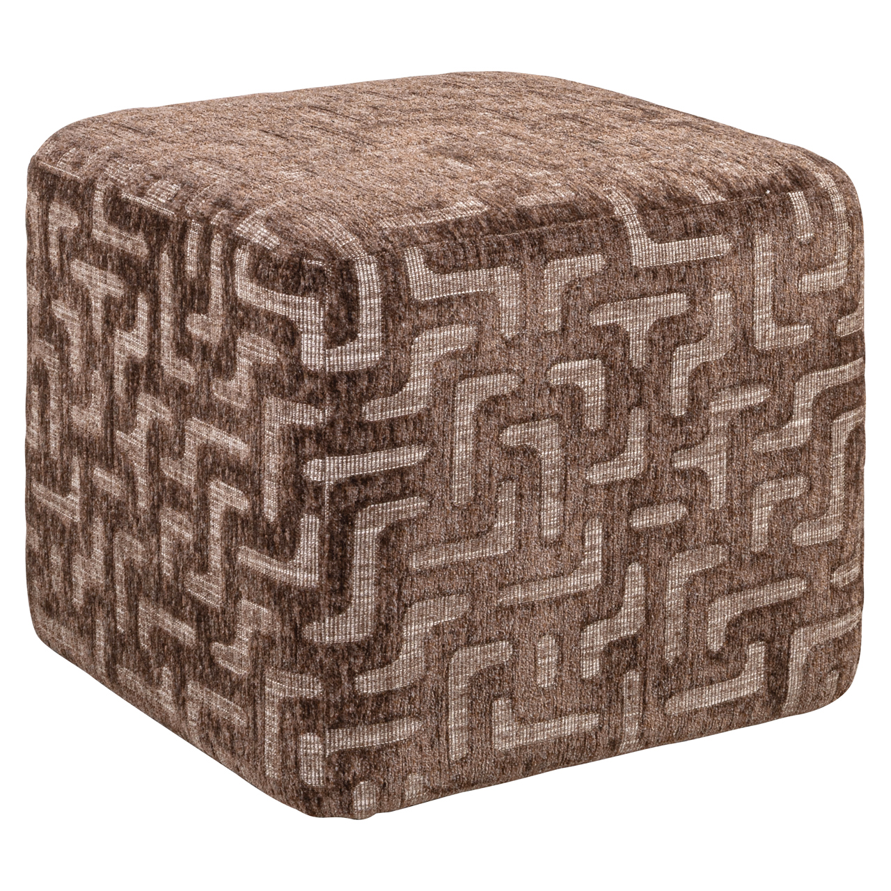 Hocker & Fußbank Ciela brown labyrinth