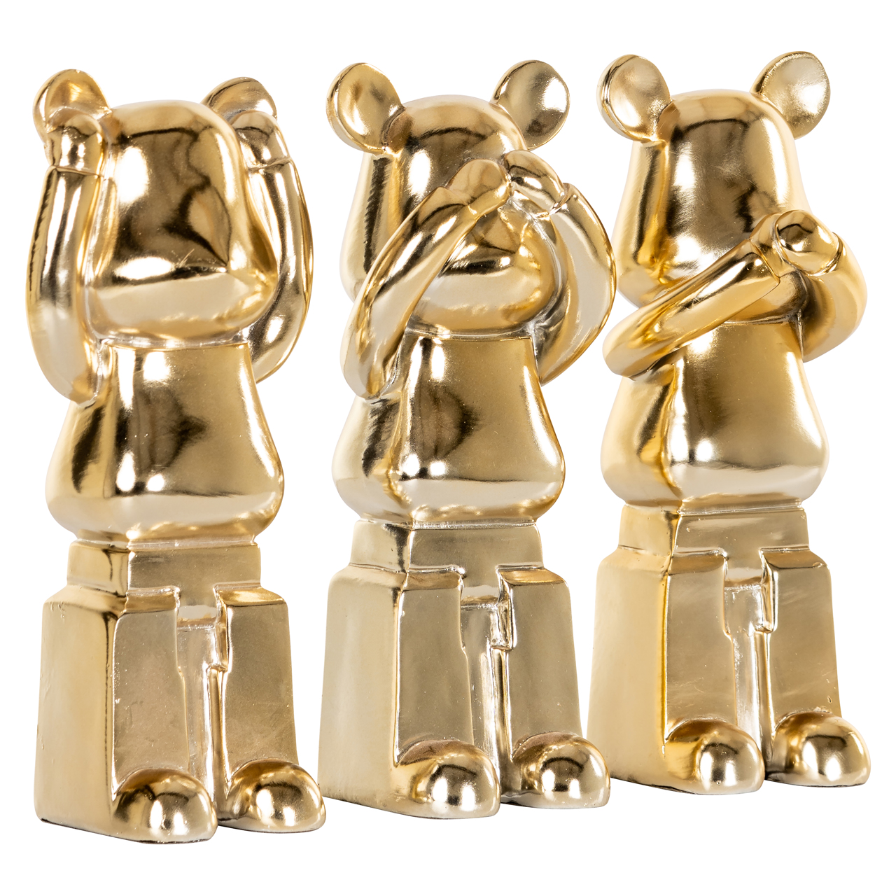 Dekoratives Objekt Berna gold (Set of 3)