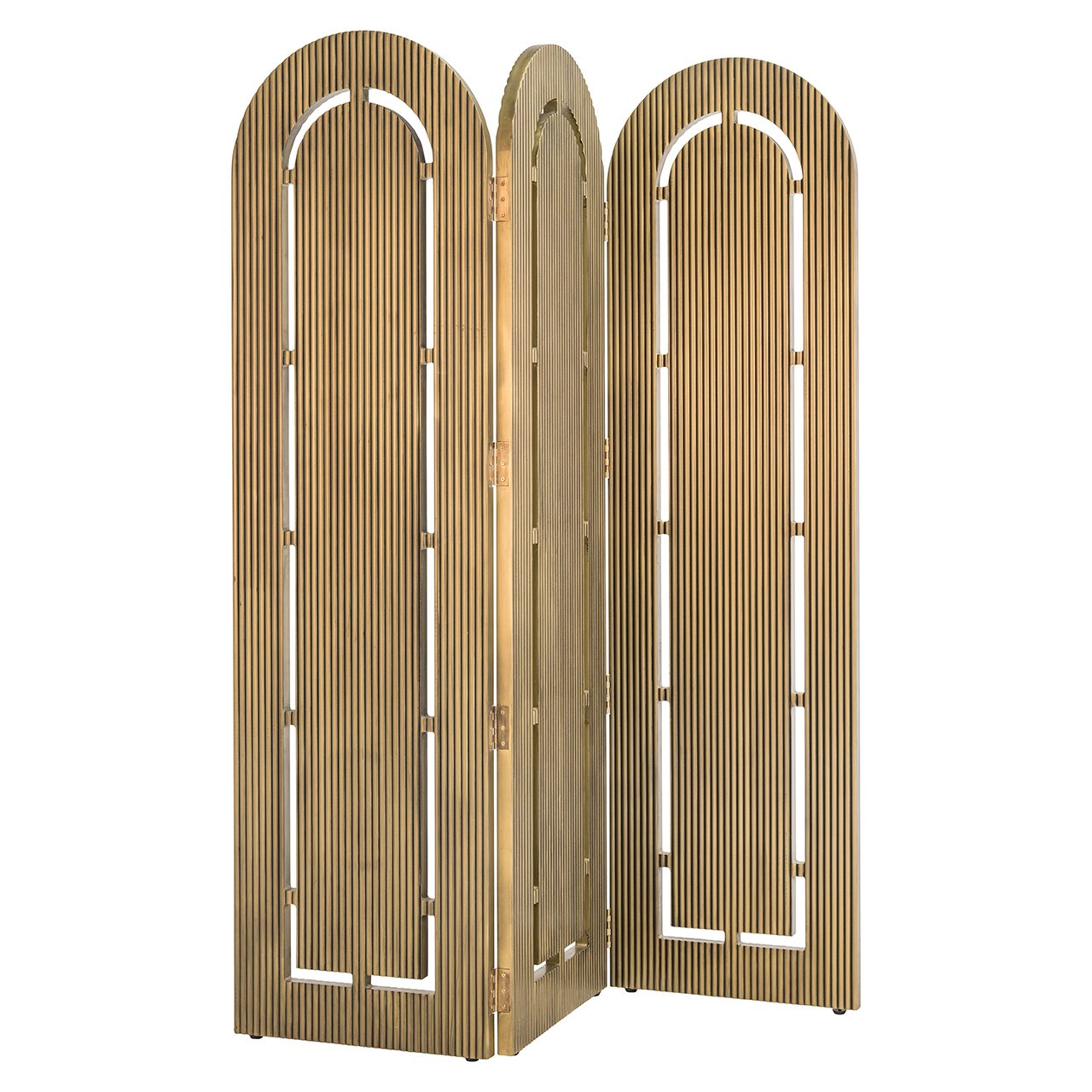 Raumteiler Macallen Messing Finish lackiert (Brushed Gold)