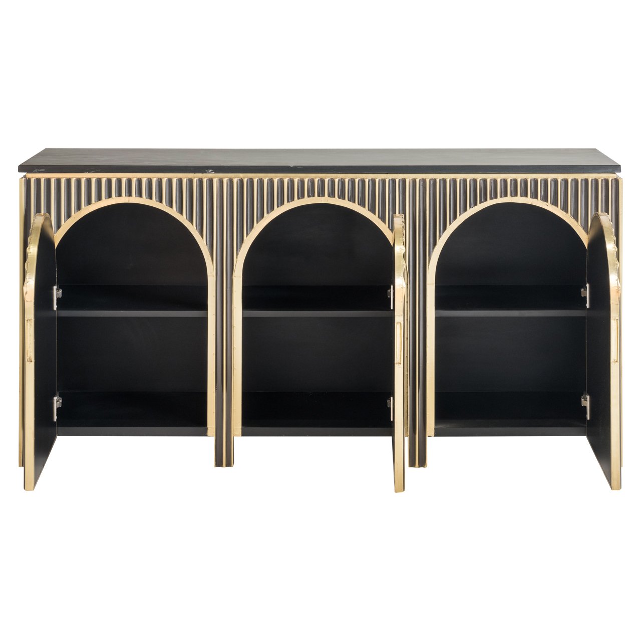 Sideboard Les Arcs brushed gold Sideboard Les Arcs brushed gold