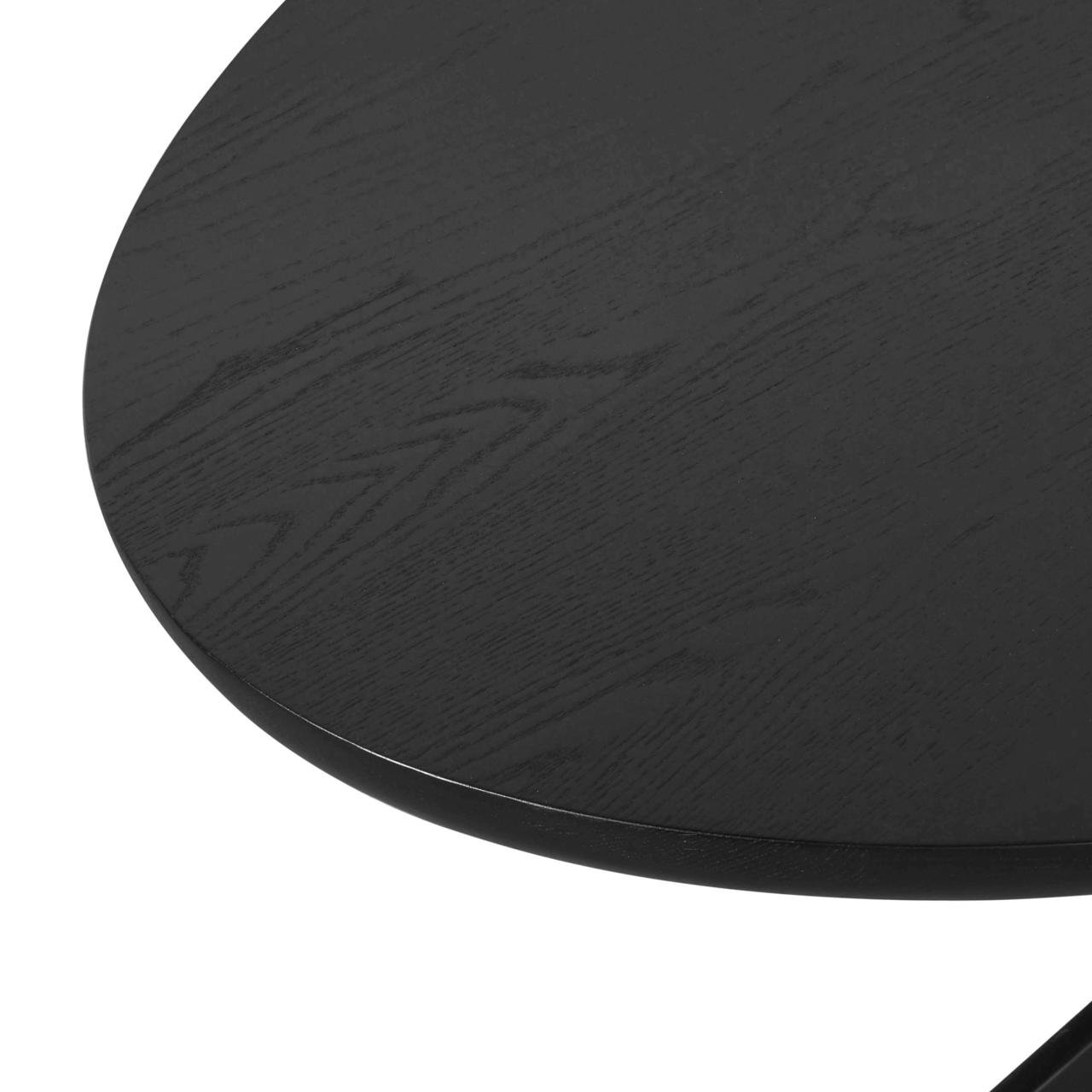 Esstisch Rayford black oval 230