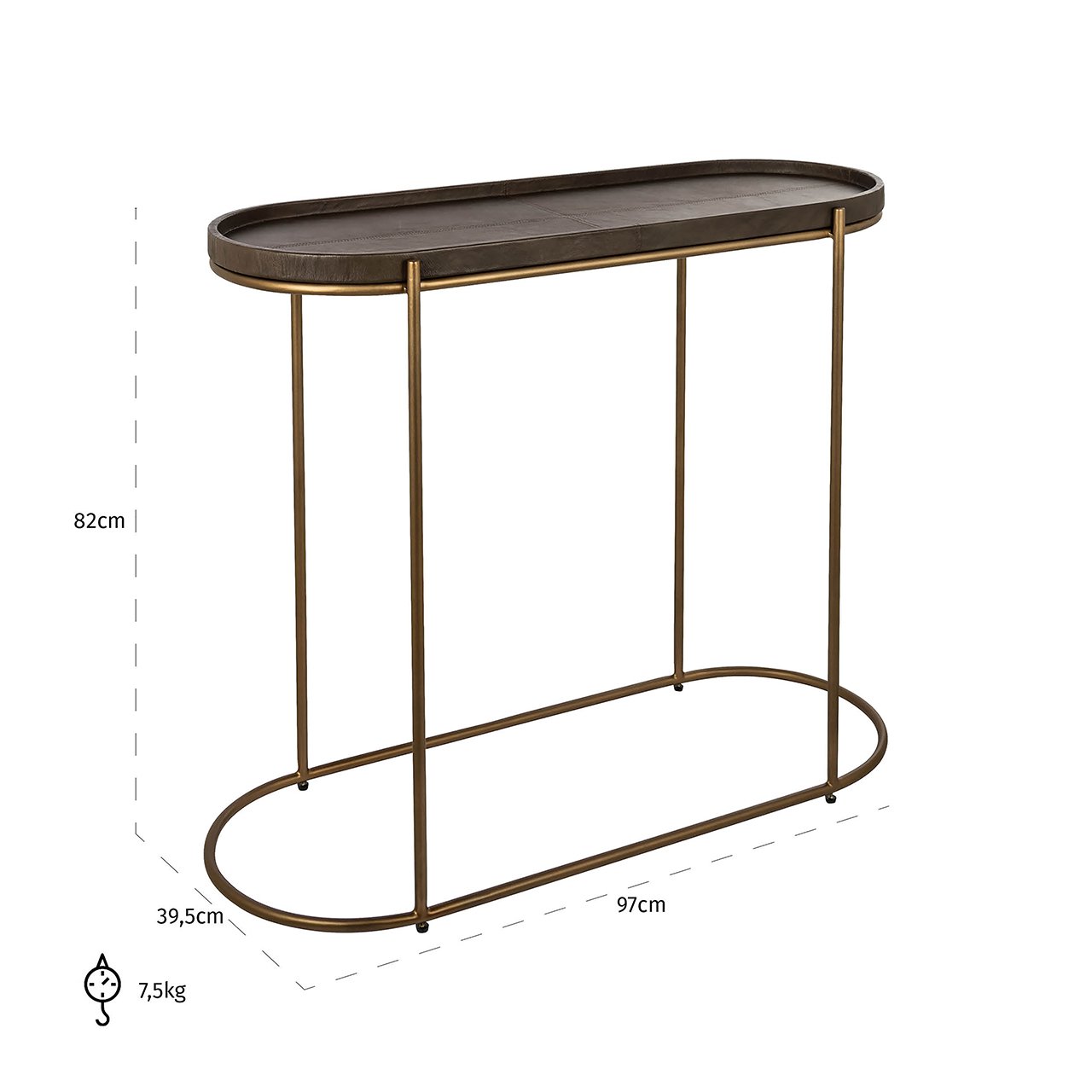 Ablagetisch Zillon (Brown) Ablagetisch Zillon (Brown)