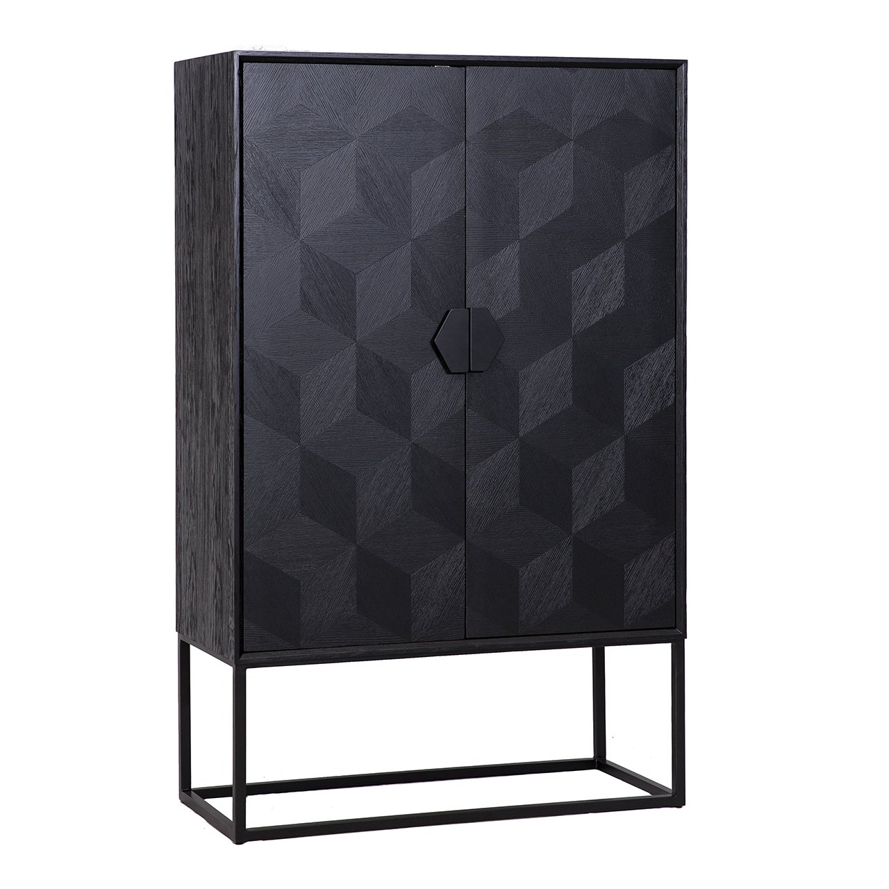 Wandschrank Blax 2-Türen (Black)