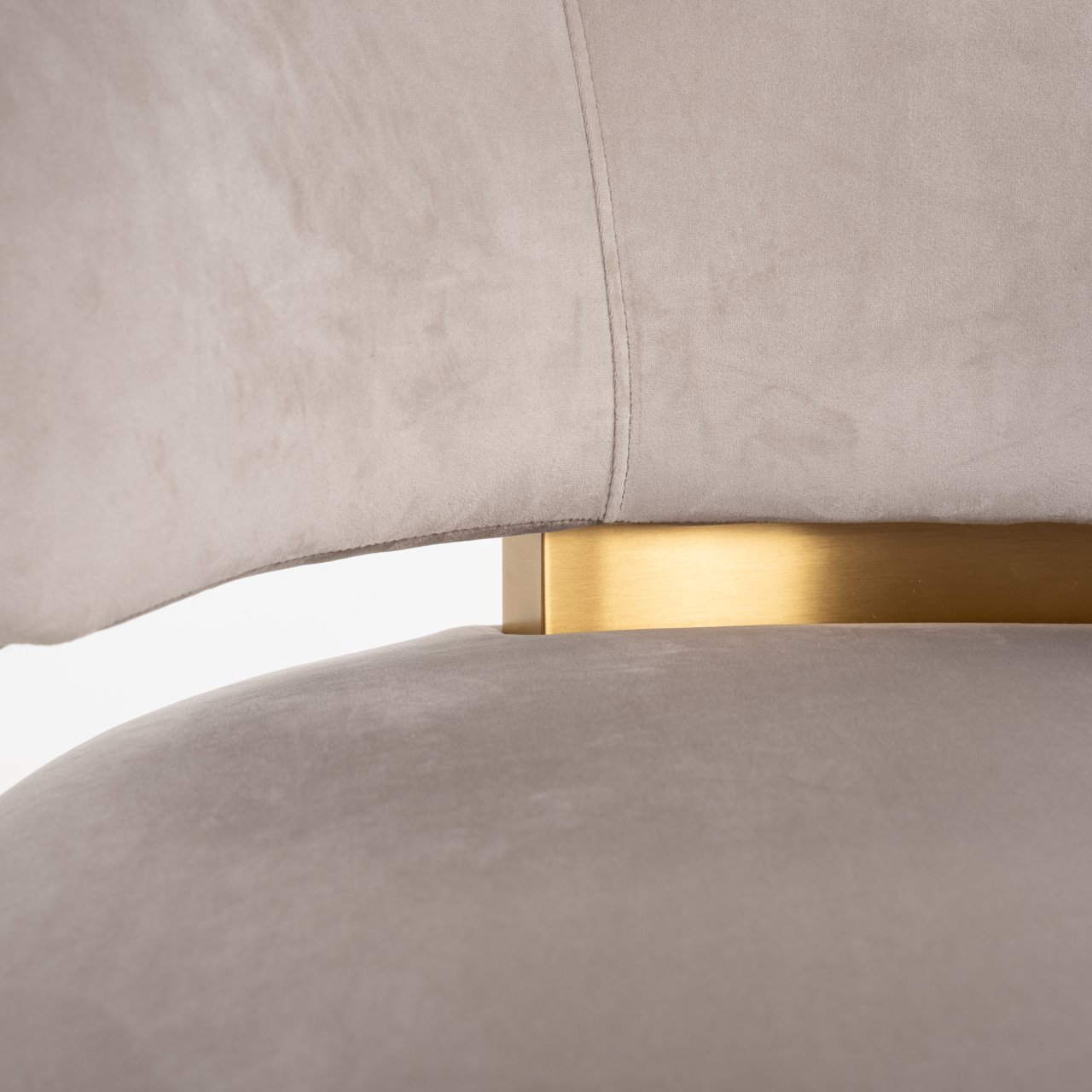 Lounge Stuhl Maxime khaki velvet swivel