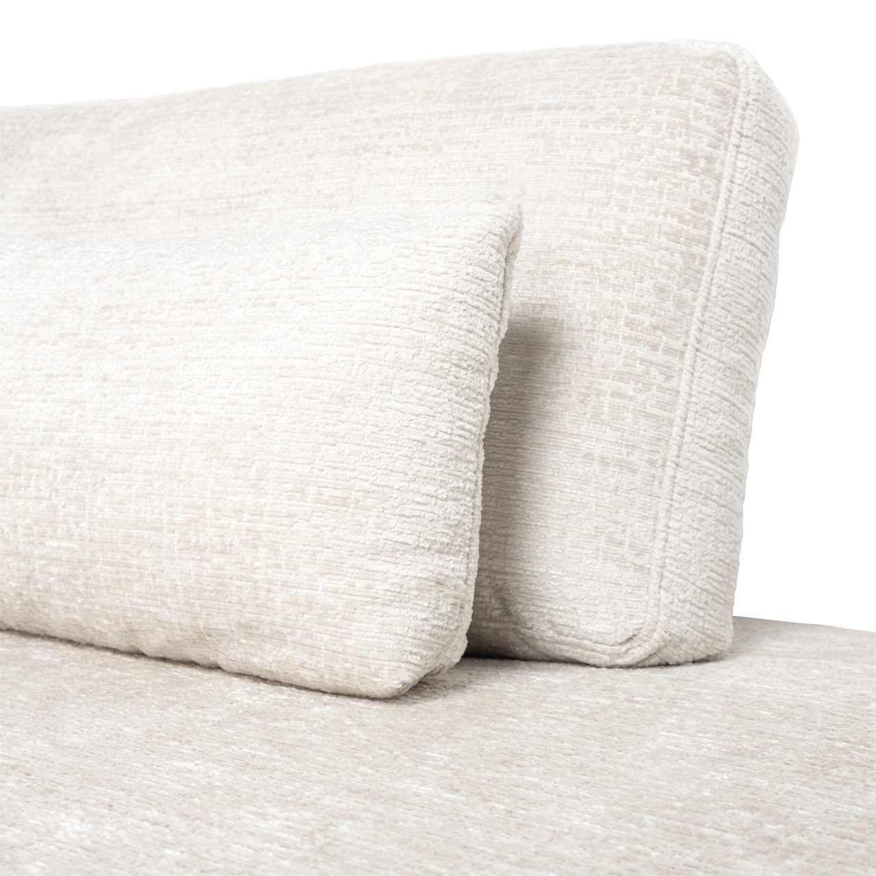 Sofa Lund cream fusion 3-seater + ottoman right