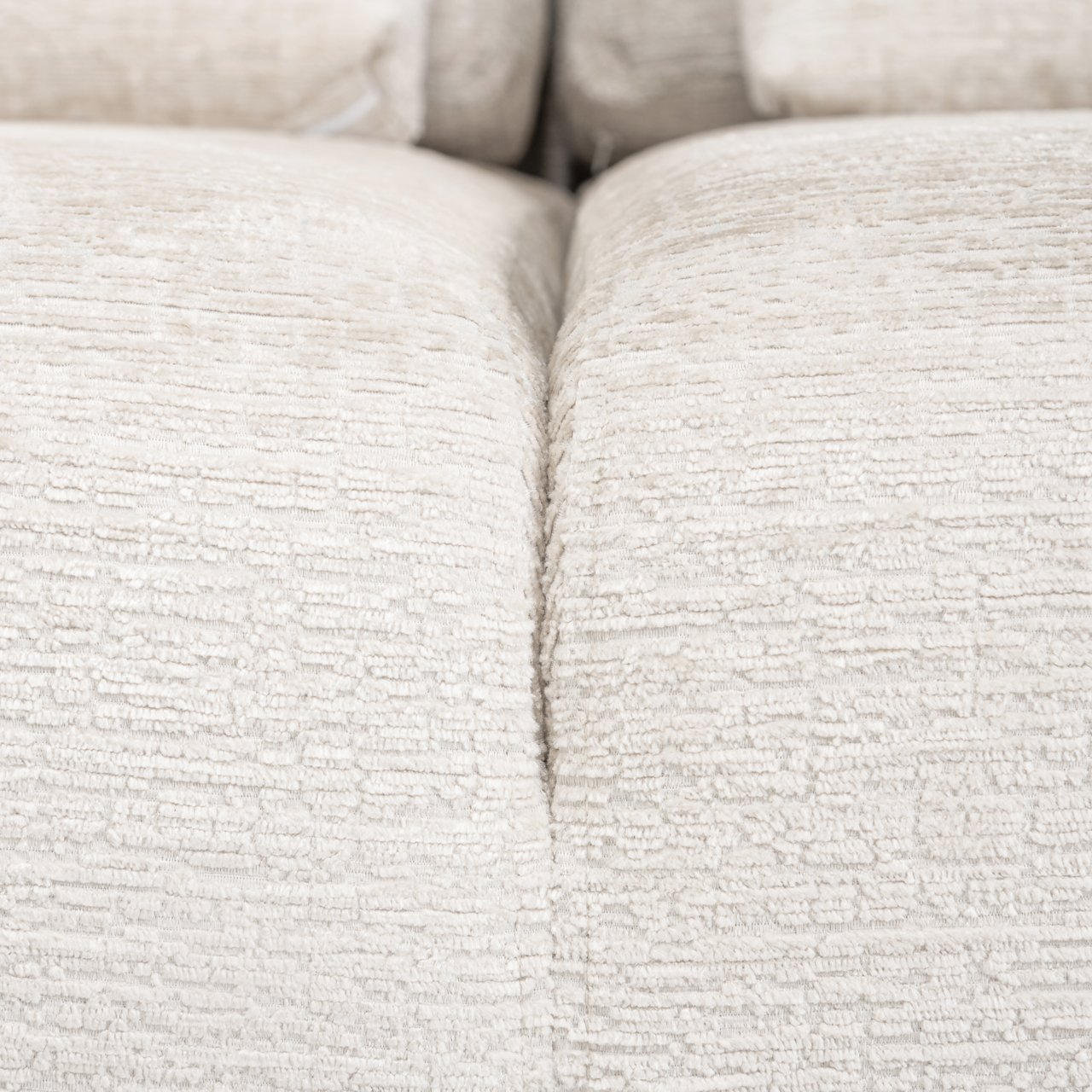 Sofa Lund cream fusion 3-seater + ottoman right
