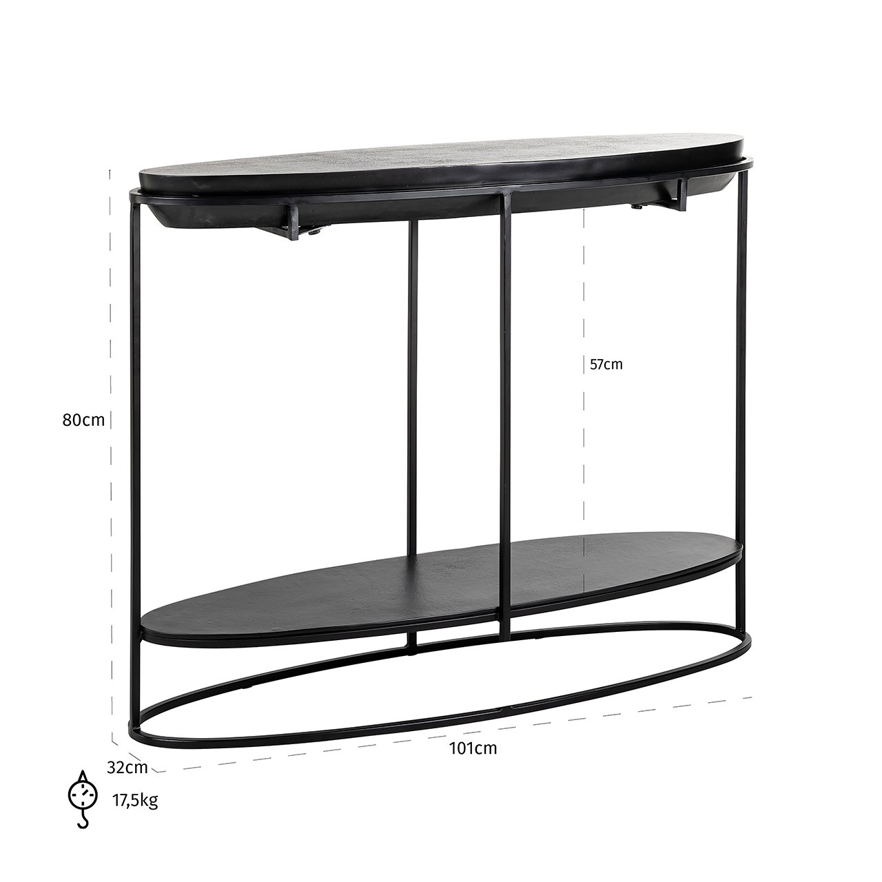Konsole Calesta black