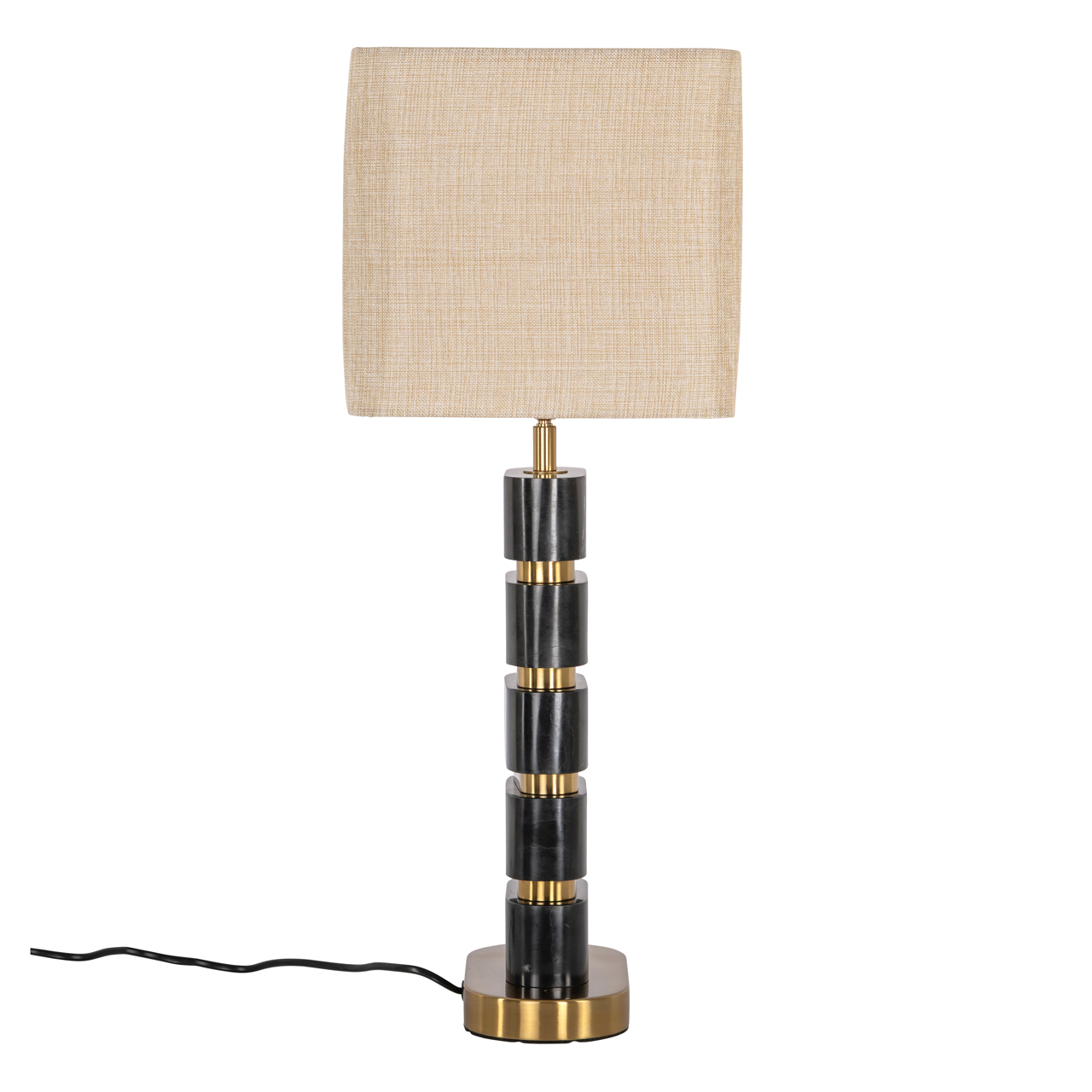 Tischlampe Levina black/gold