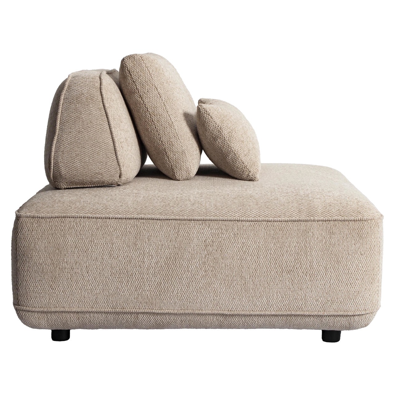 Sofa Tudor natural boldweave 1-seater movable backrest
