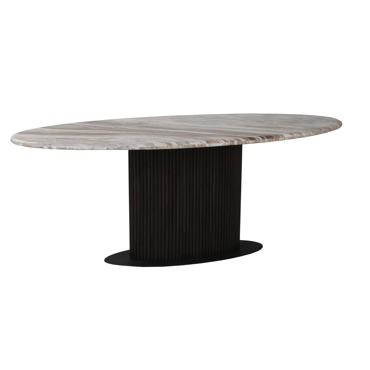 Esstisch Rasford dark brown oval 200