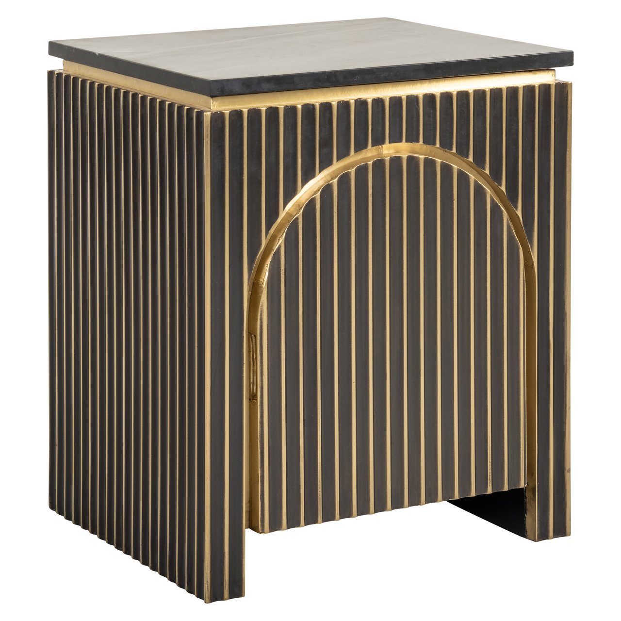 Nachttisch Les Arcs brushed gold 