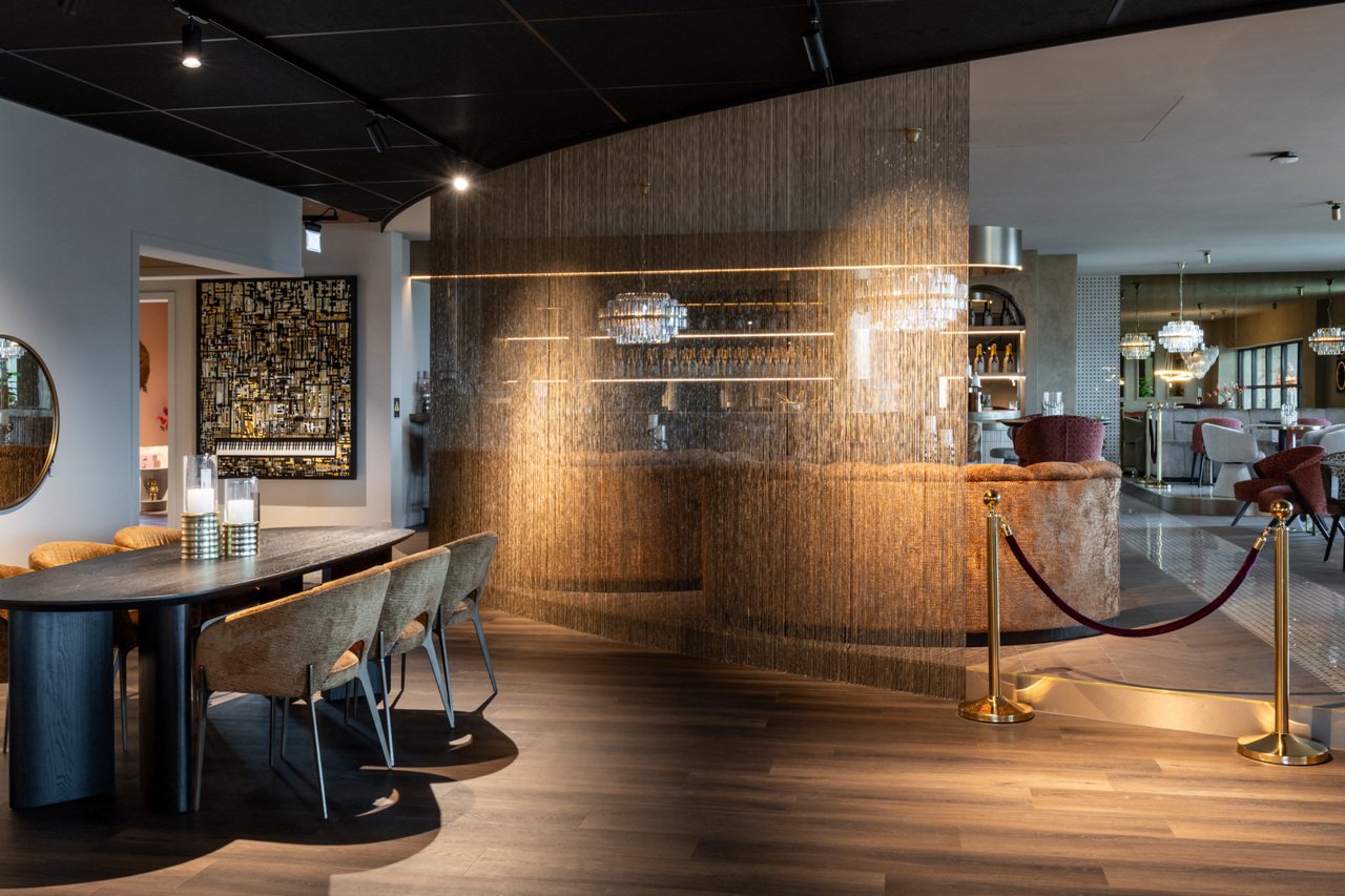 Dekoratives Objekt Curtain gold chain