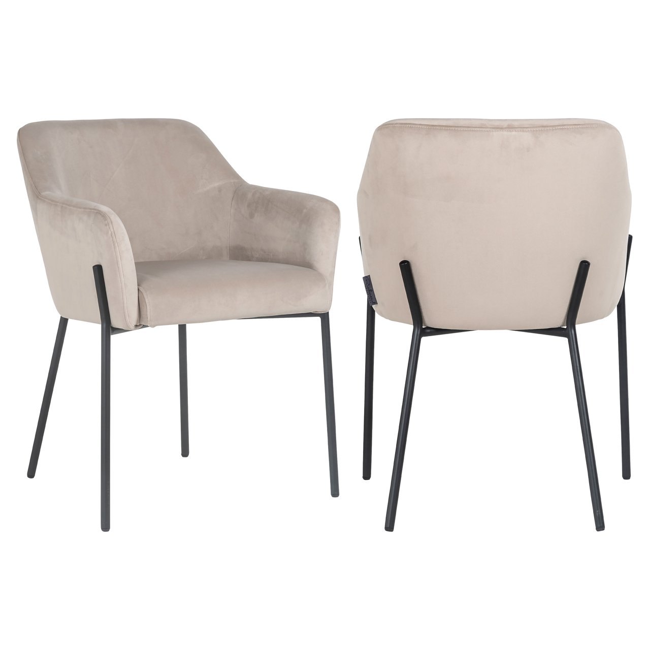 Esszimmerstuhl Fay khaki velvet fire retardant Esszimmerstuhl Fay khaki velvet fire retardant