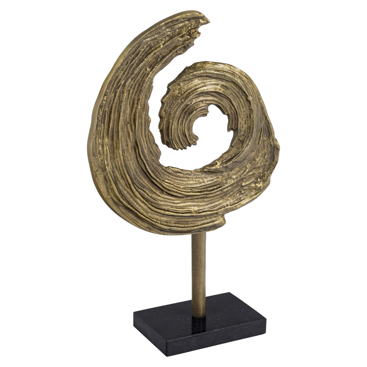 Dekoratives Objekt Swirl brass antique