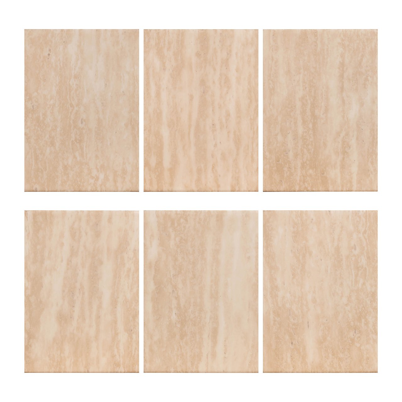 Couchtisch Set Fictus Travertin faux (Beige)