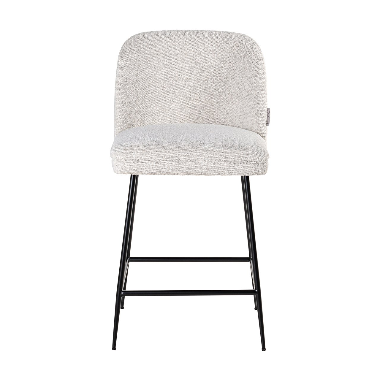 Barstuhl Pullitzer white bouclé / schwarz (Copenhagen 900 Bouclé White)