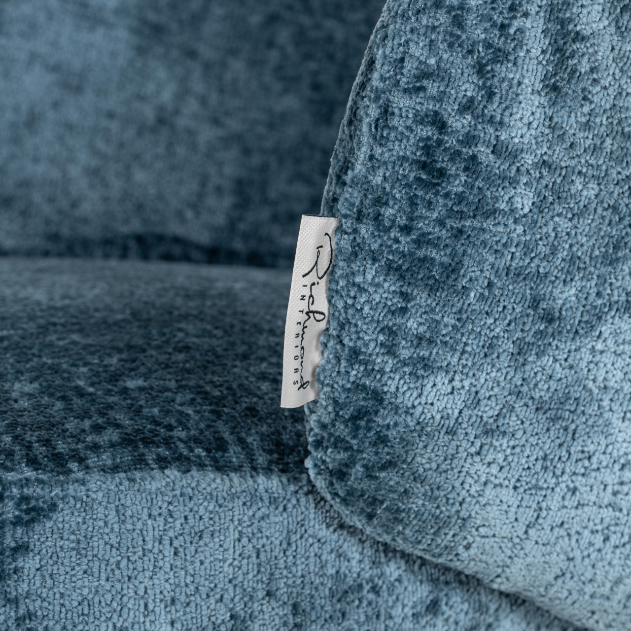 Esszimmerstuhl Amphara blue chenille fire retardant