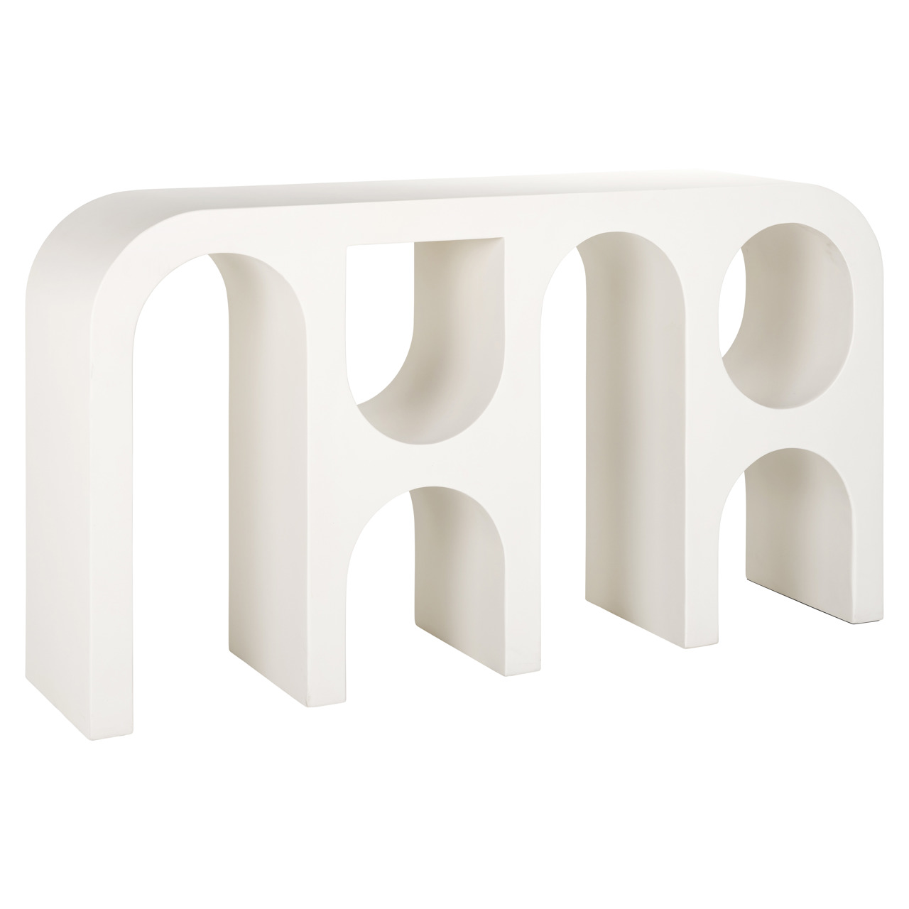 Konsole Bloomstone white 150