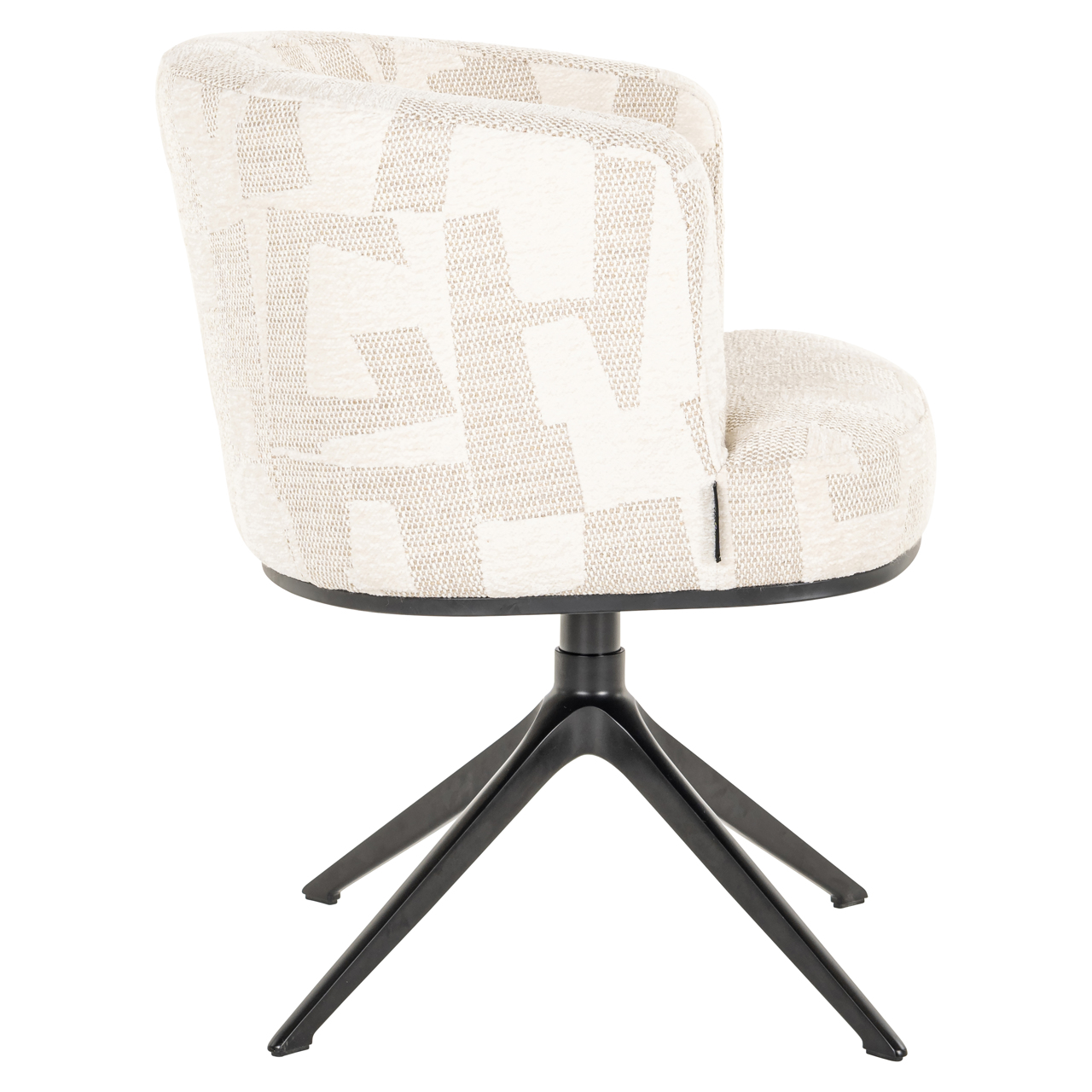 Esszimmerstuhl Cheyenne beige graffic swivel