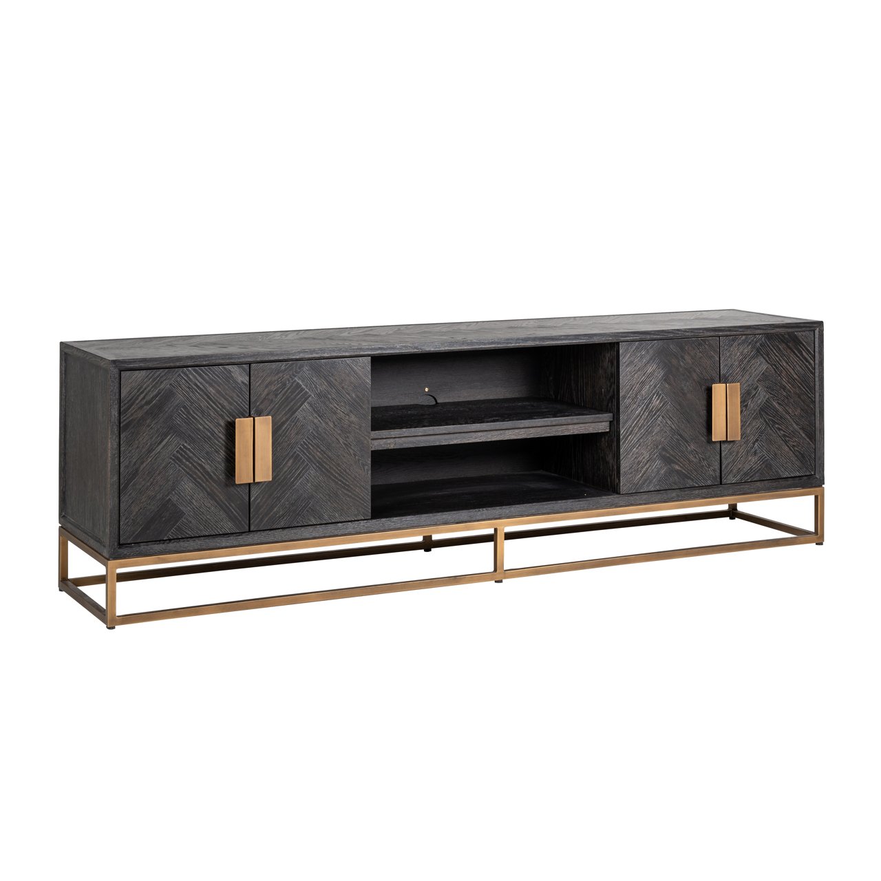 TV-Schrank Blackbone Brass black rustic 200