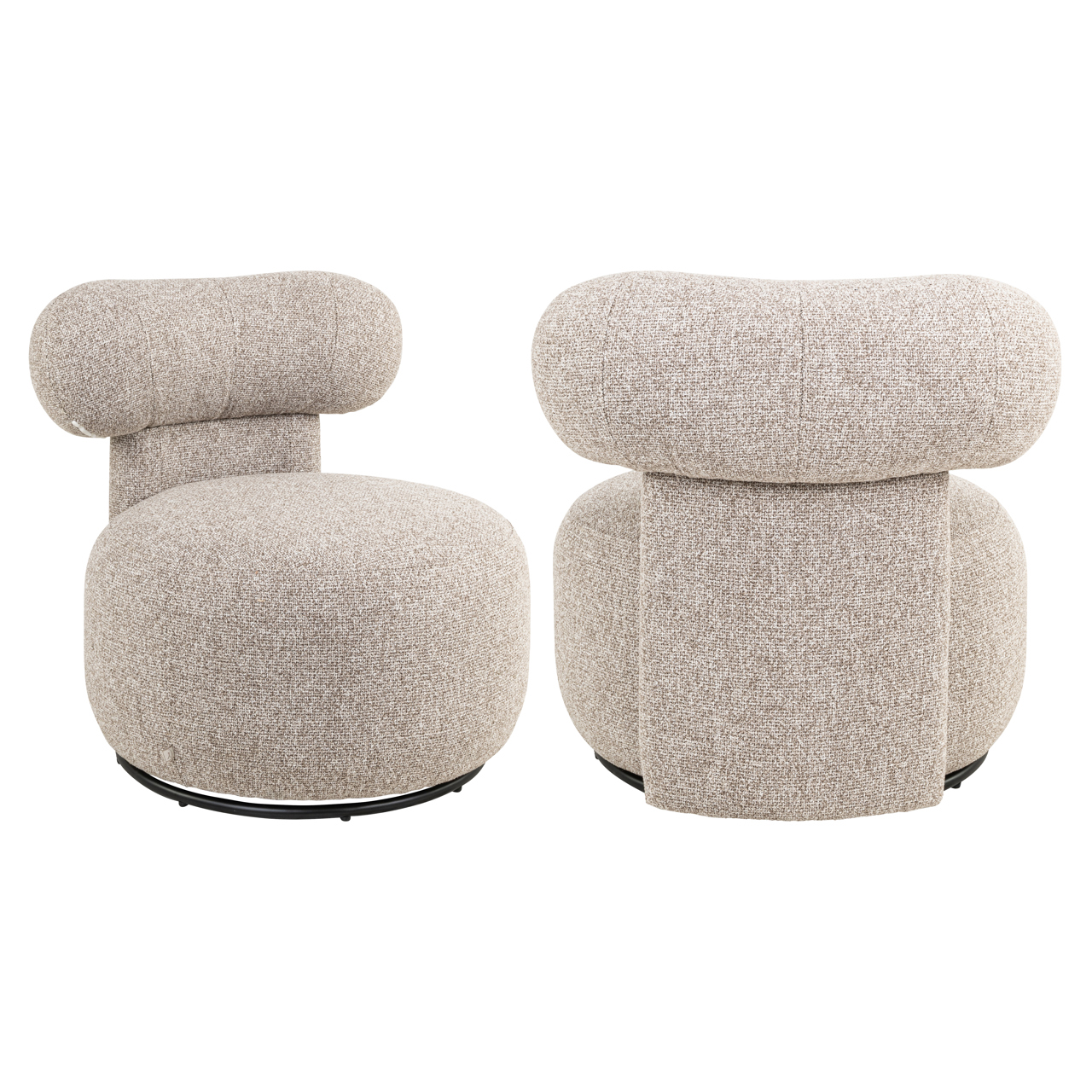 Lounge Stuhl Kaya cayenne brown swivel