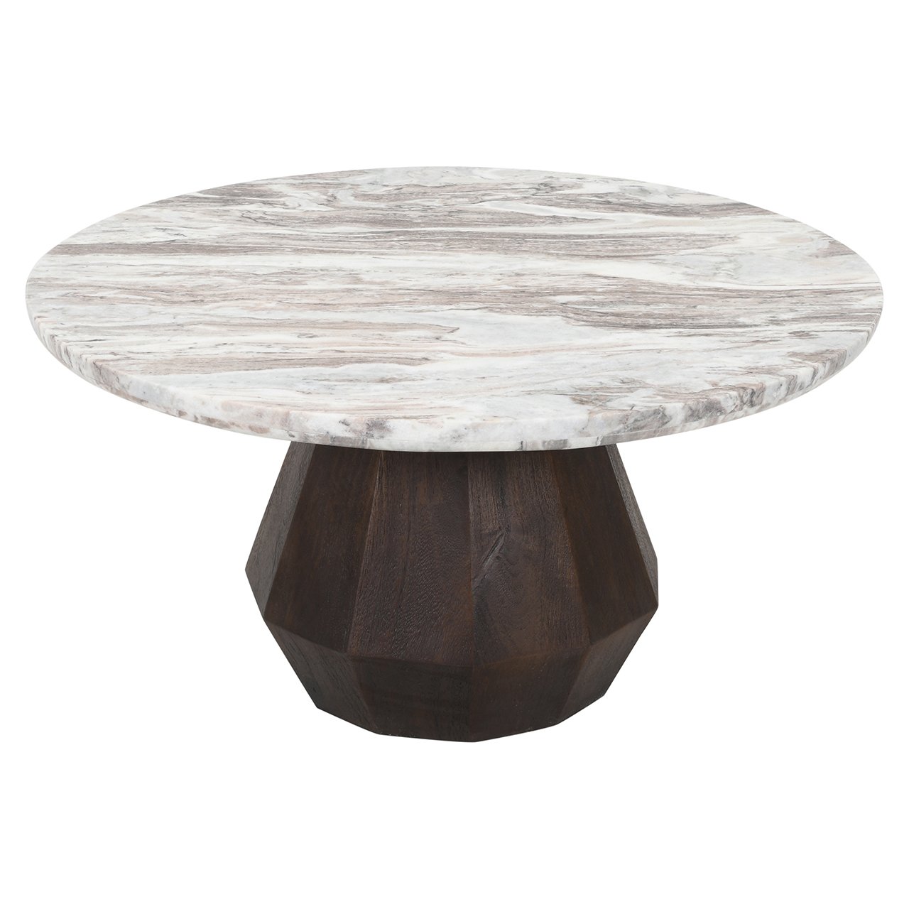 Couchtisch Oberoy 80Ø (Brown)